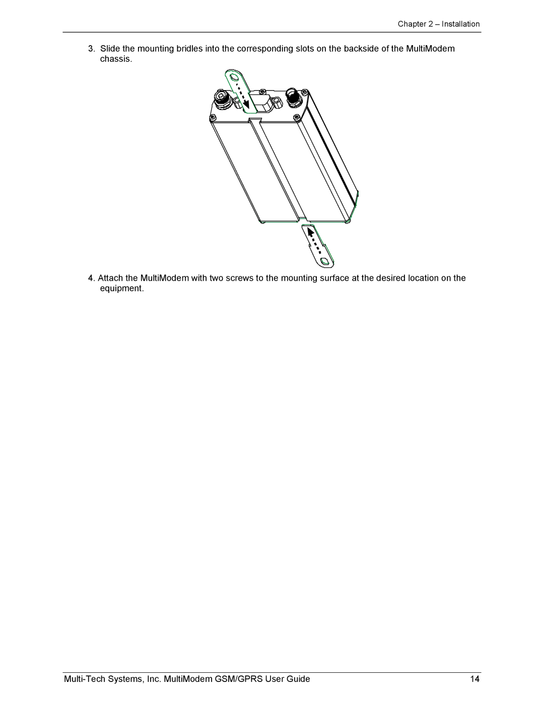 Multi-Tech Systems MTCBA-G-F1 manual Installation 