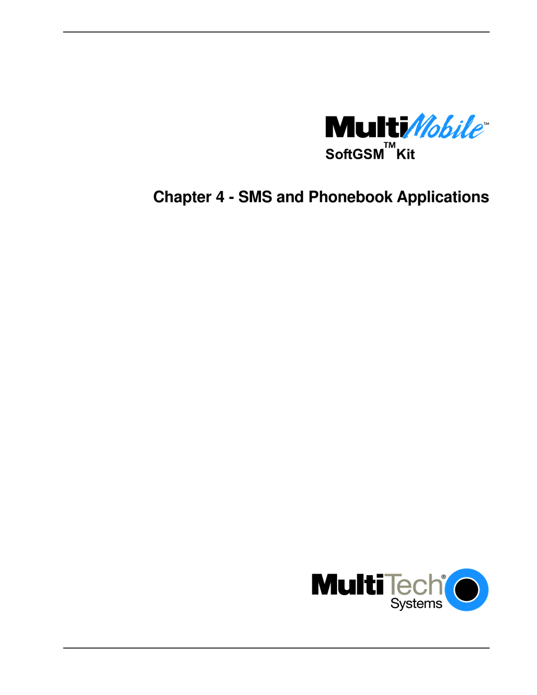 Multi-Tech Systems MTSGSM manual SMS and Phonebook Applications 