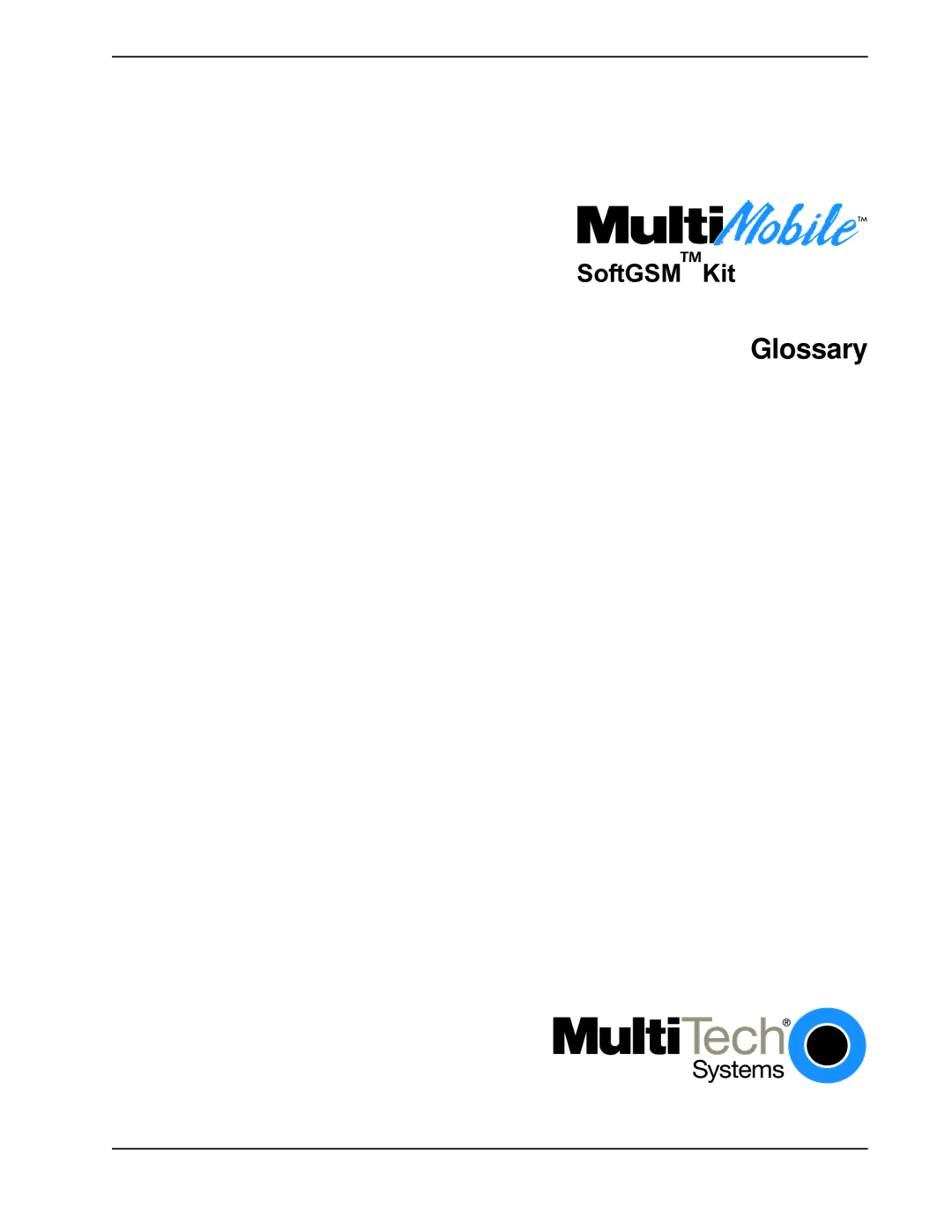 Multi-Tech Systems MTSGSM manual Glossary 