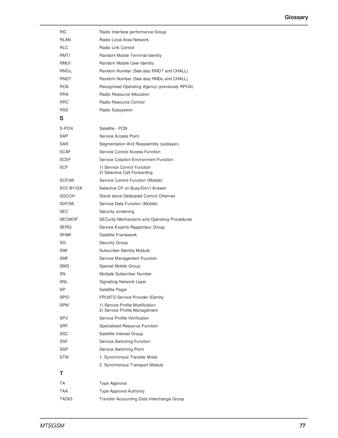 Multi-Tech Systems MTSGSM manual Ric 