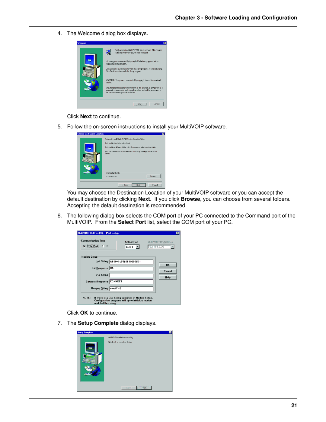 Multi-Tech Systems MVP 800 manual Software Loading and Configuration 