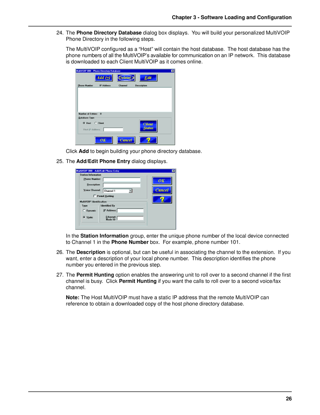 Multi-Tech Systems MVP 800 manual Software Loading and Configuration 