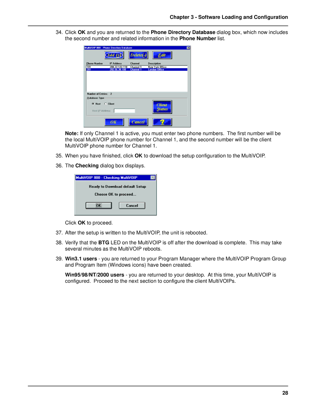 Multi-Tech Systems MVP 800 manual Software Loading and Configuration 