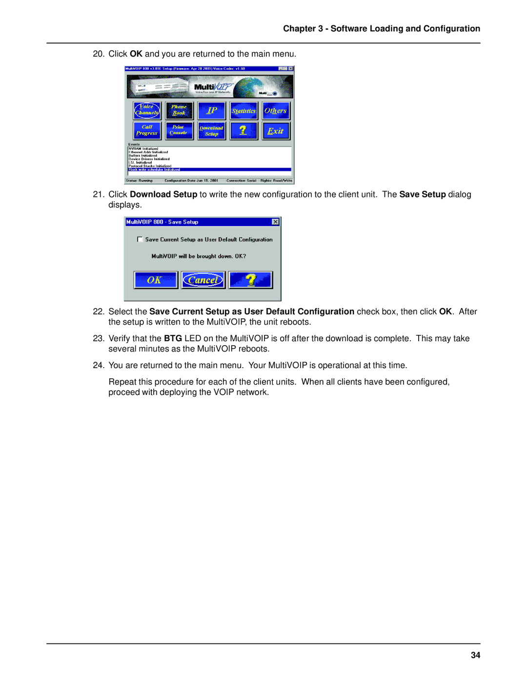 Multi-Tech Systems MVP 800 manual Software Loading and Configuration 