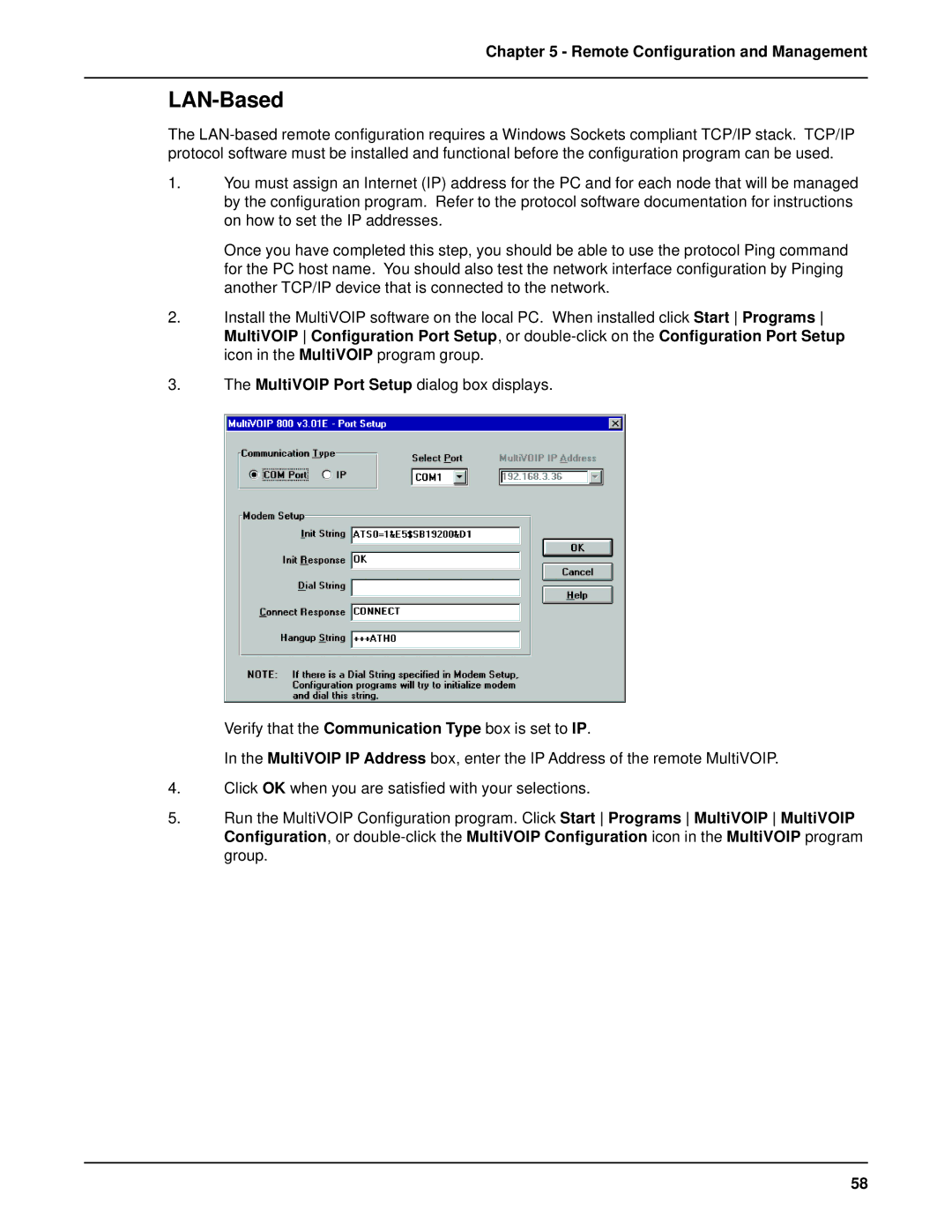 Multi-Tech Systems MVP 800 manual LAN-Based 