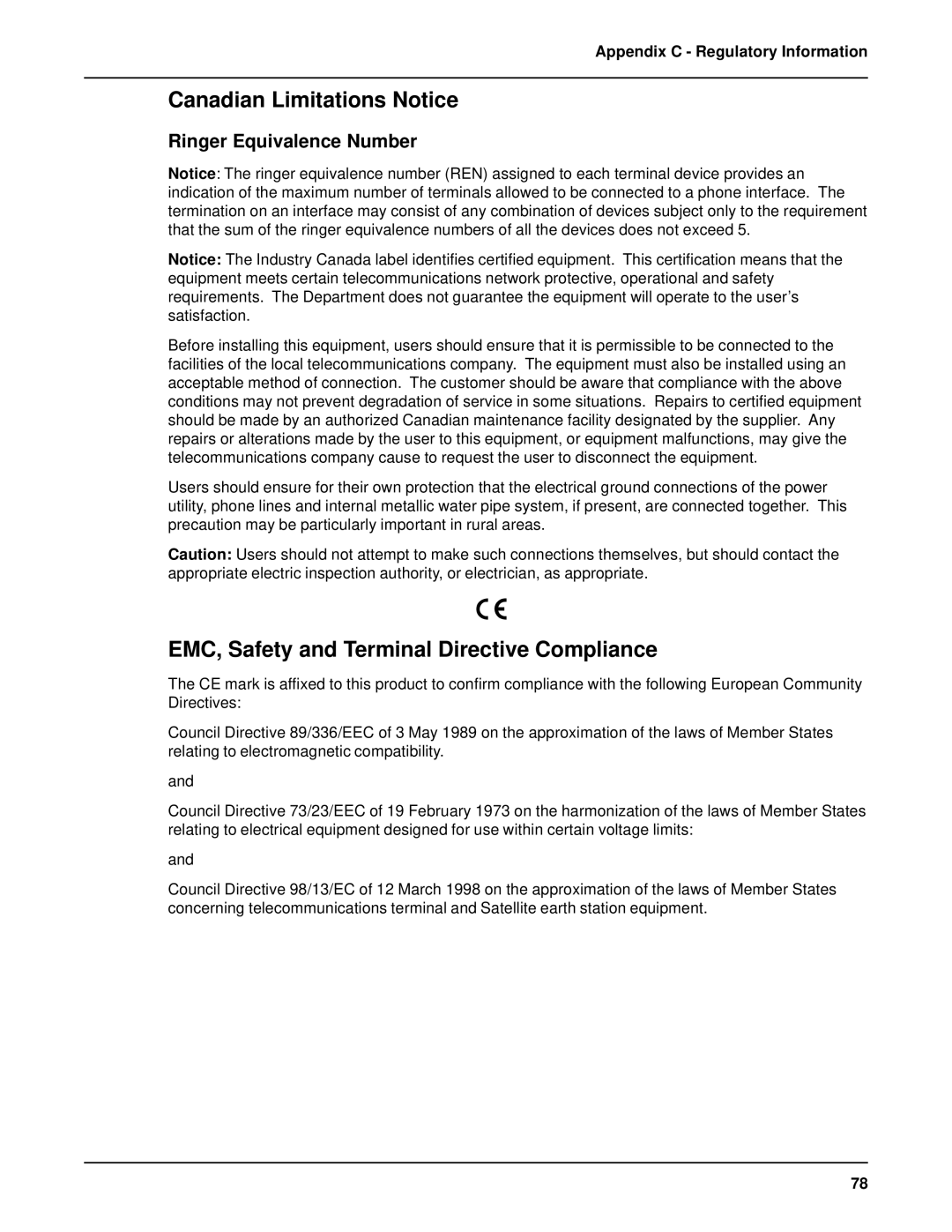 Multi-Tech Systems MVP 800 manual Canadian Limitations Notice, EMC, Safety and Terminal Directive Compliance 