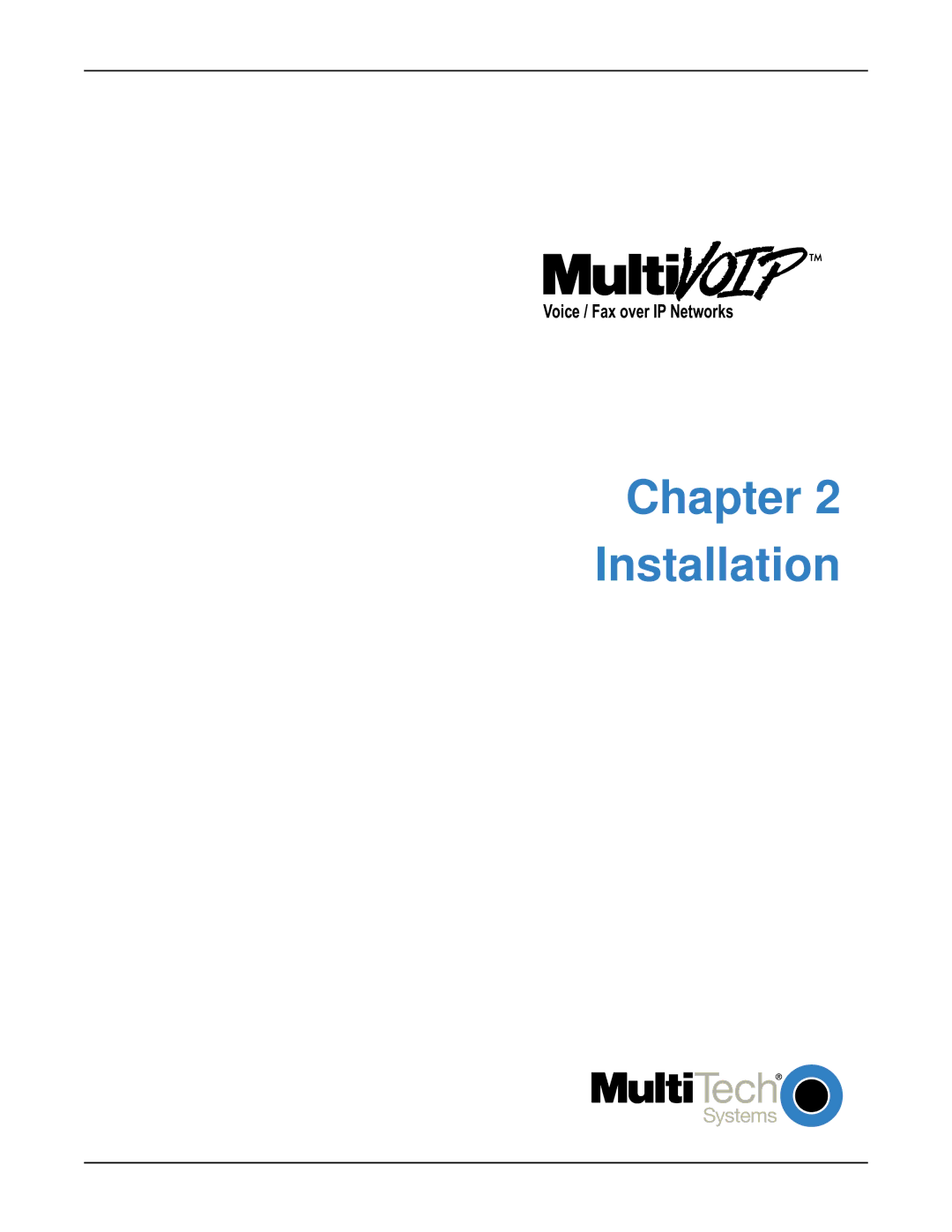 Multi-Tech Systems MVP120 manual Chapter Installation 