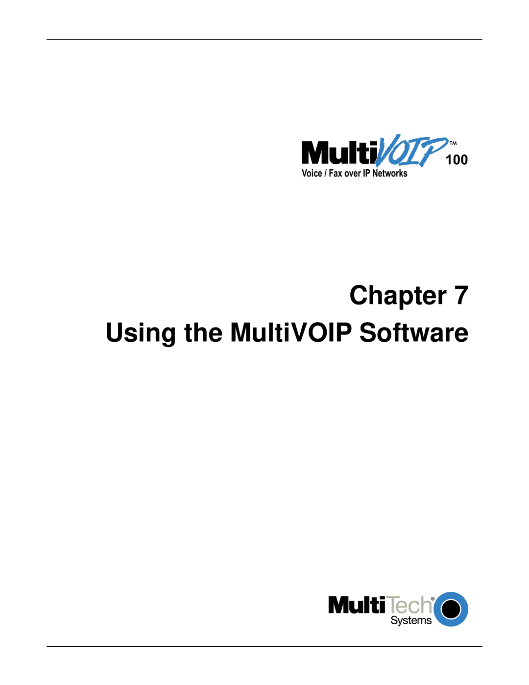 Multi-Tech Systems MVP120 manual Chapter Using the MultiVOIP Software 