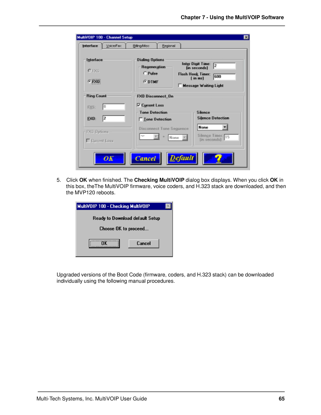 Multi-Tech Systems MVP120 manual Using the MultiVOIP Software 