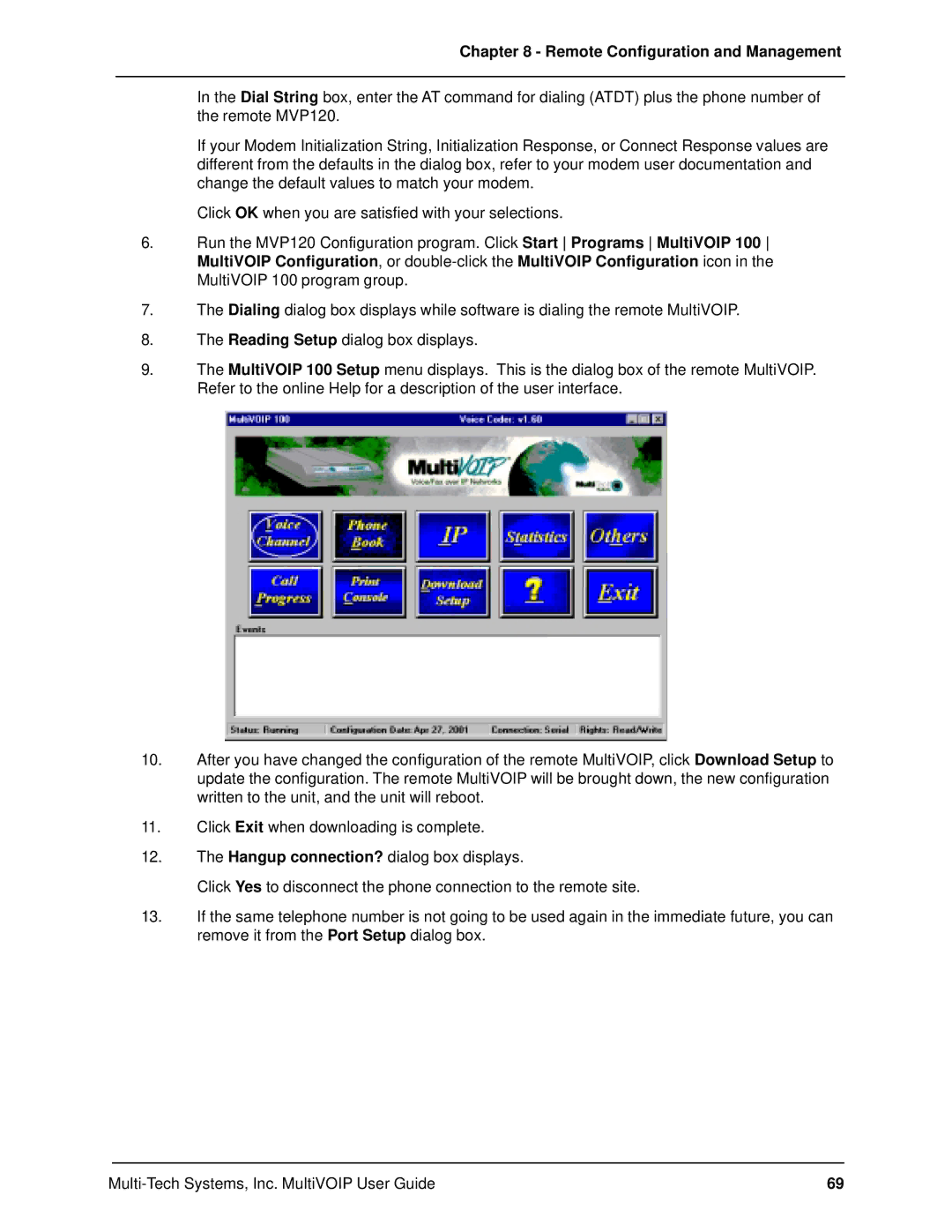 Multi-Tech Systems MVP120 manual Remote Configuration and Management 