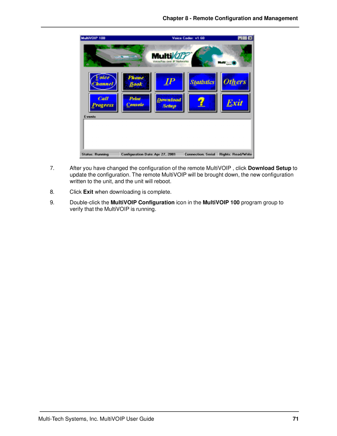 Multi-Tech Systems MVP120 manual Remote Configuration and Management 