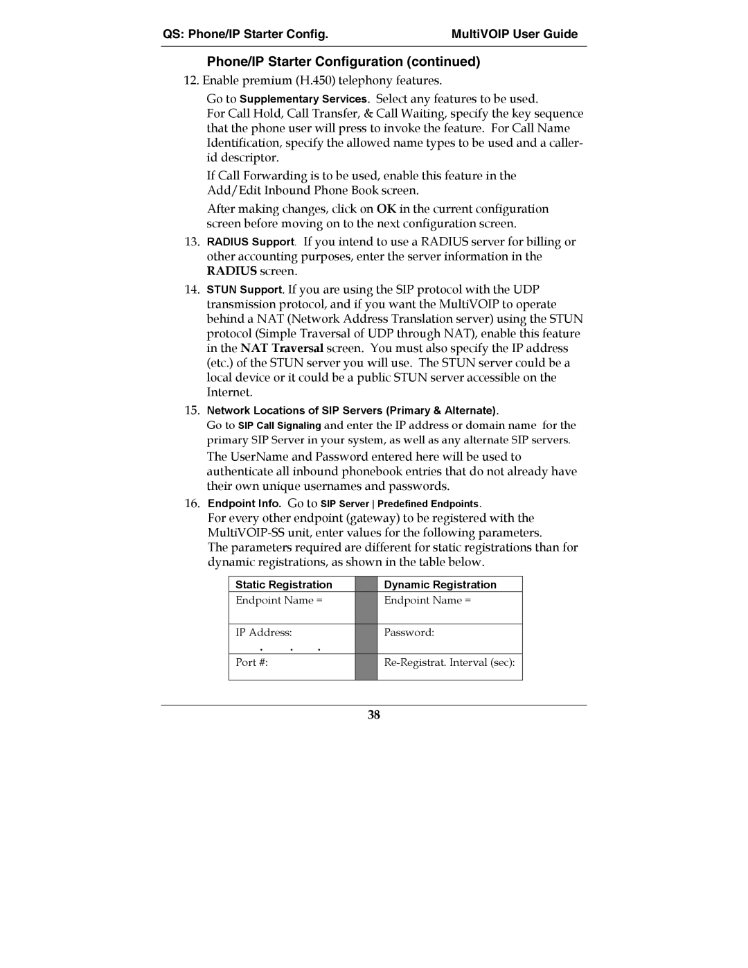 Multi-Tech Systems MVP210-SS manual Network Locations of SIP Servers Primary & Alternate 