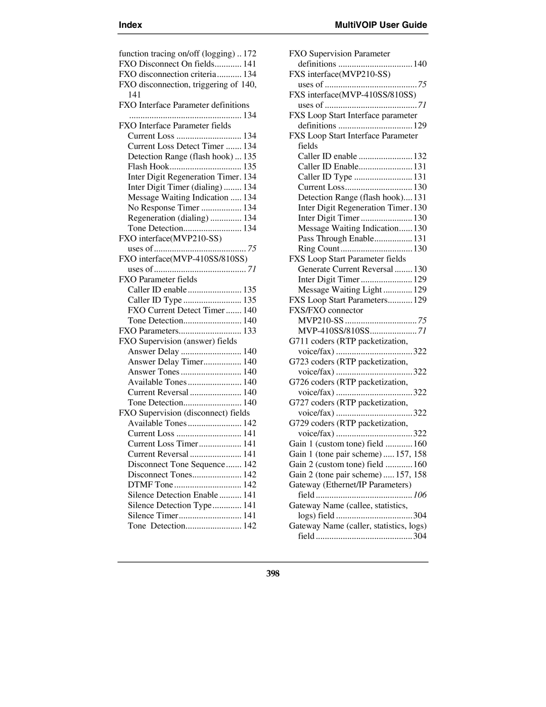 Multi-Tech Systems MVP210-SS manual 398 