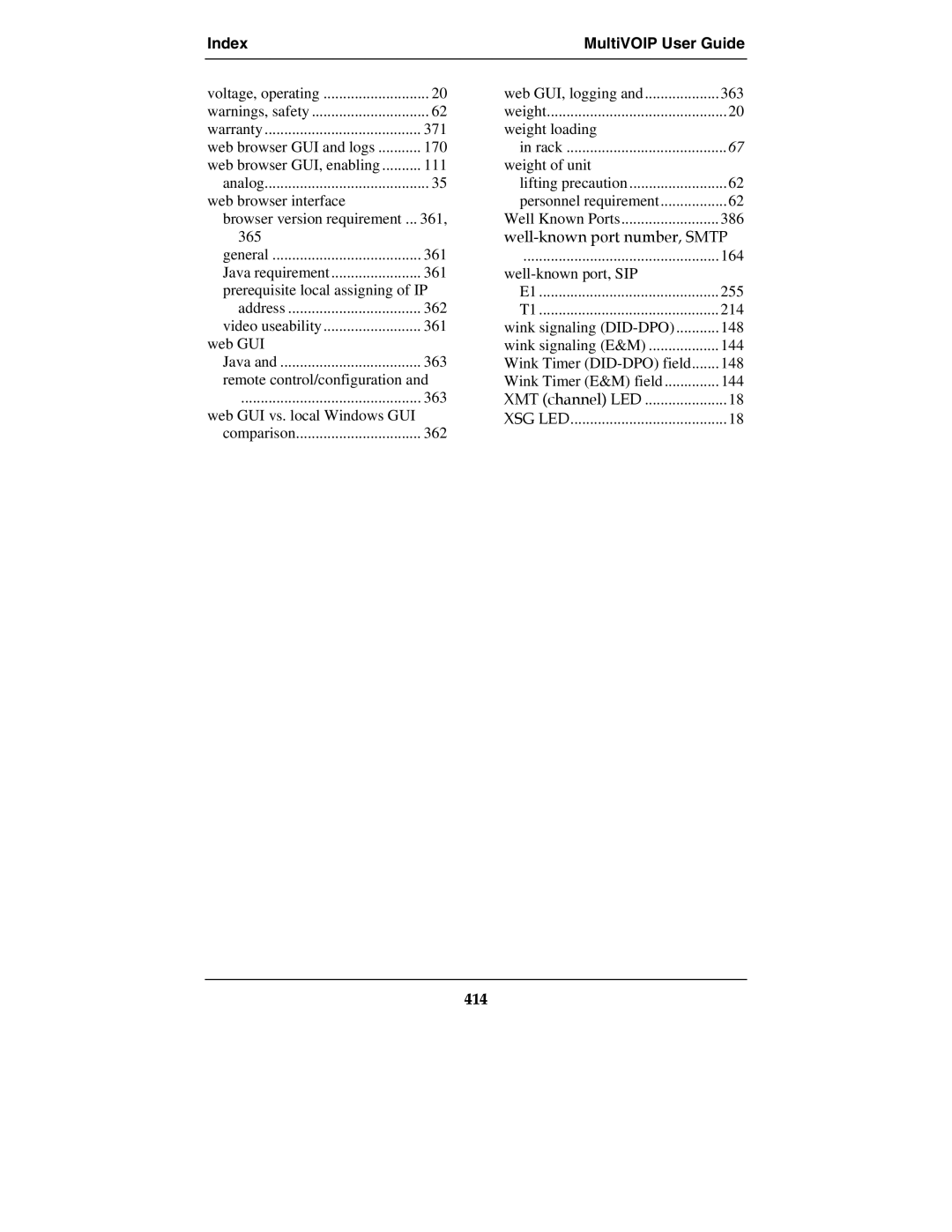 Multi-Tech Systems MVP210-SS manual 414 