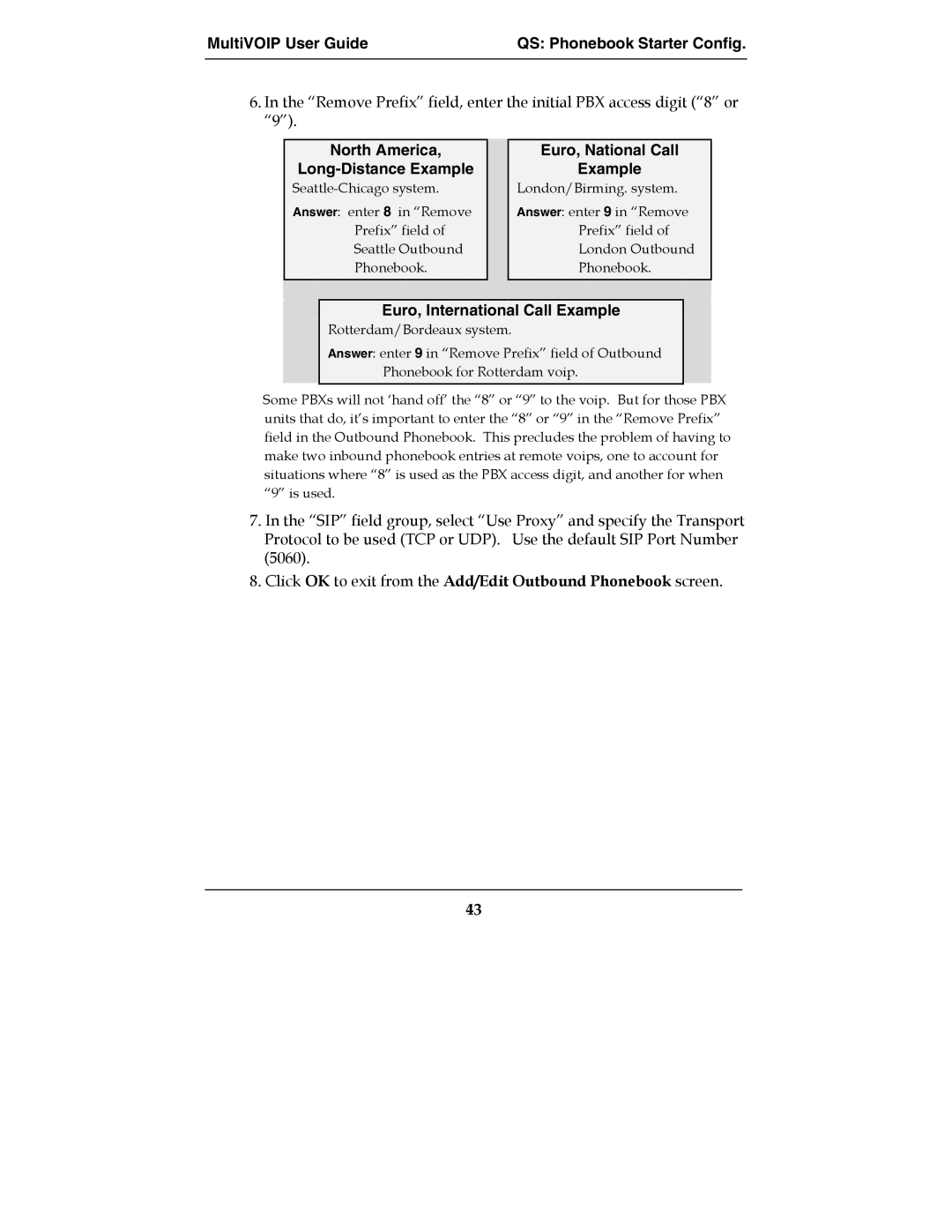 Multi-Tech Systems MVP210-SS manual Click OK to exit from the Add/Edit Outbound Phonebook screen 