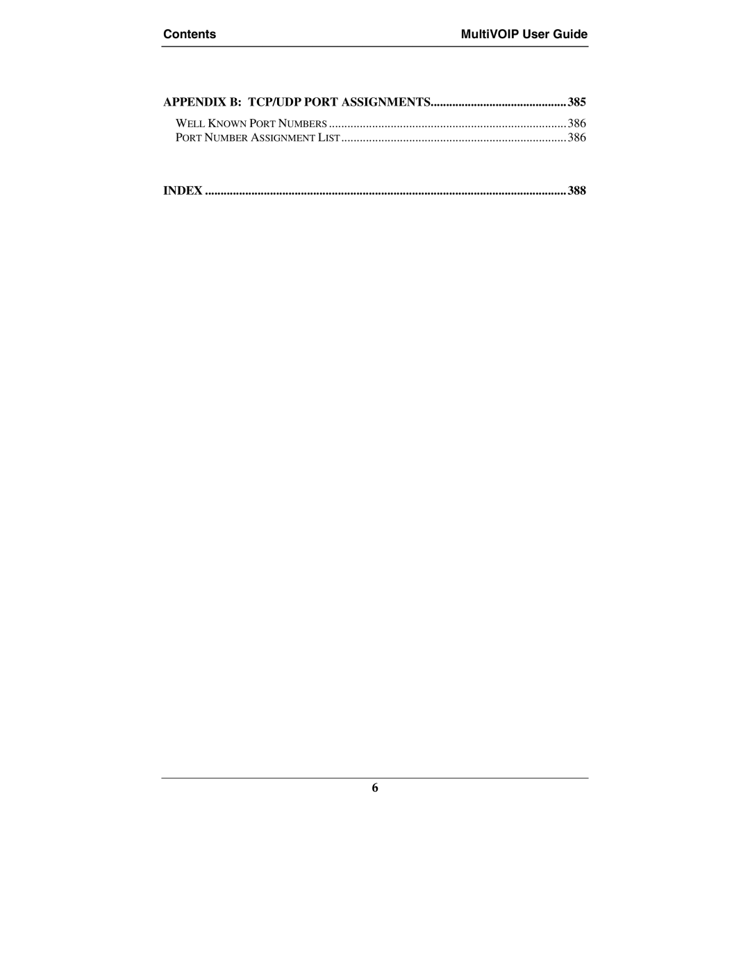 Multi-Tech Systems MVP210-SS manual Appendix B TCP/UDP Port Assignments 