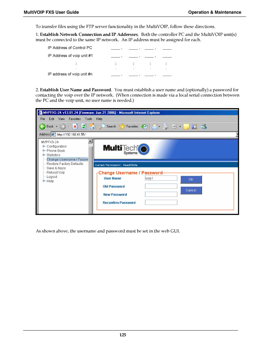 Multi-Tech Systems MVPFXS-16, MVPFXS-8, MVPFXS-24 manual 125 