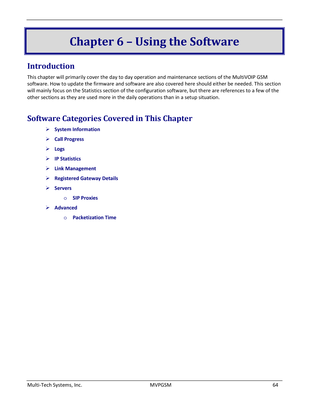 Multi-Tech Systems MVPGSM-2 manual Using the Software, Introduction 