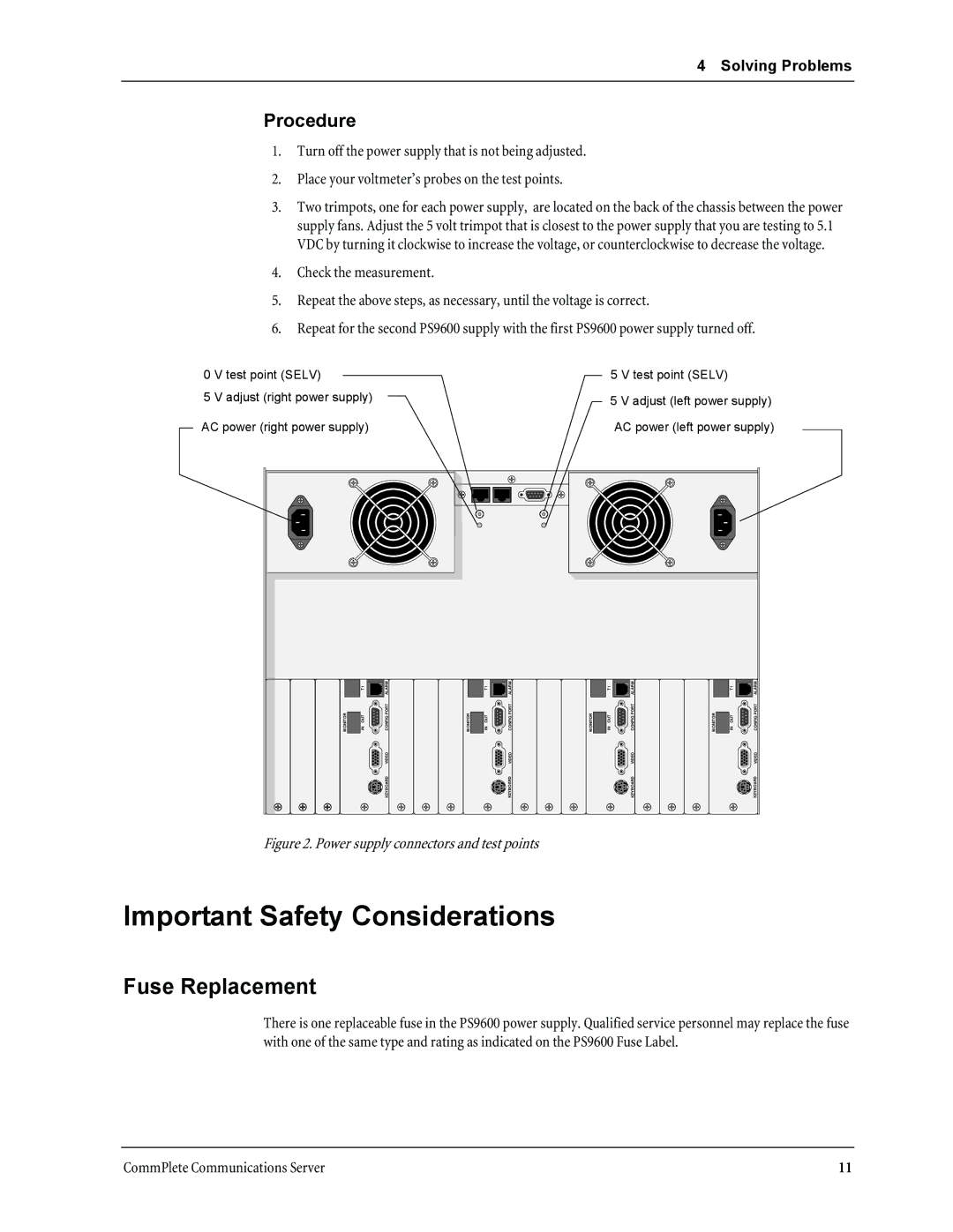 Multi-Tech Systems PS9600 manual Important Safety Considerations, Fuse Replacement 