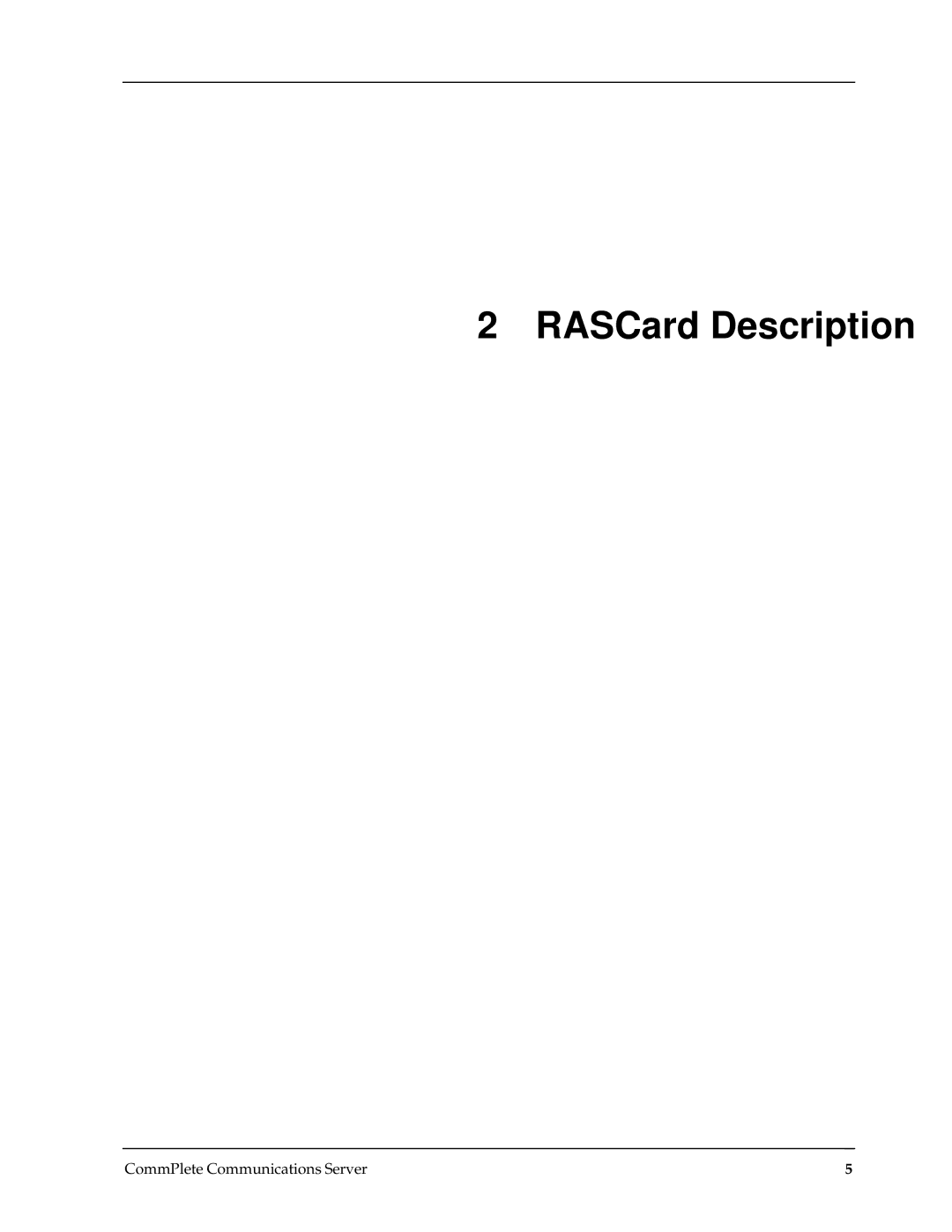 Multi-Tech Systems RAS96 manual RASCard Description 