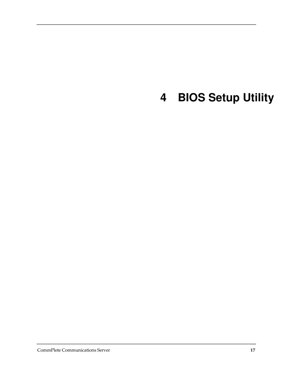 Multi-Tech Systems RAS96 manual Bios Setup Utility 