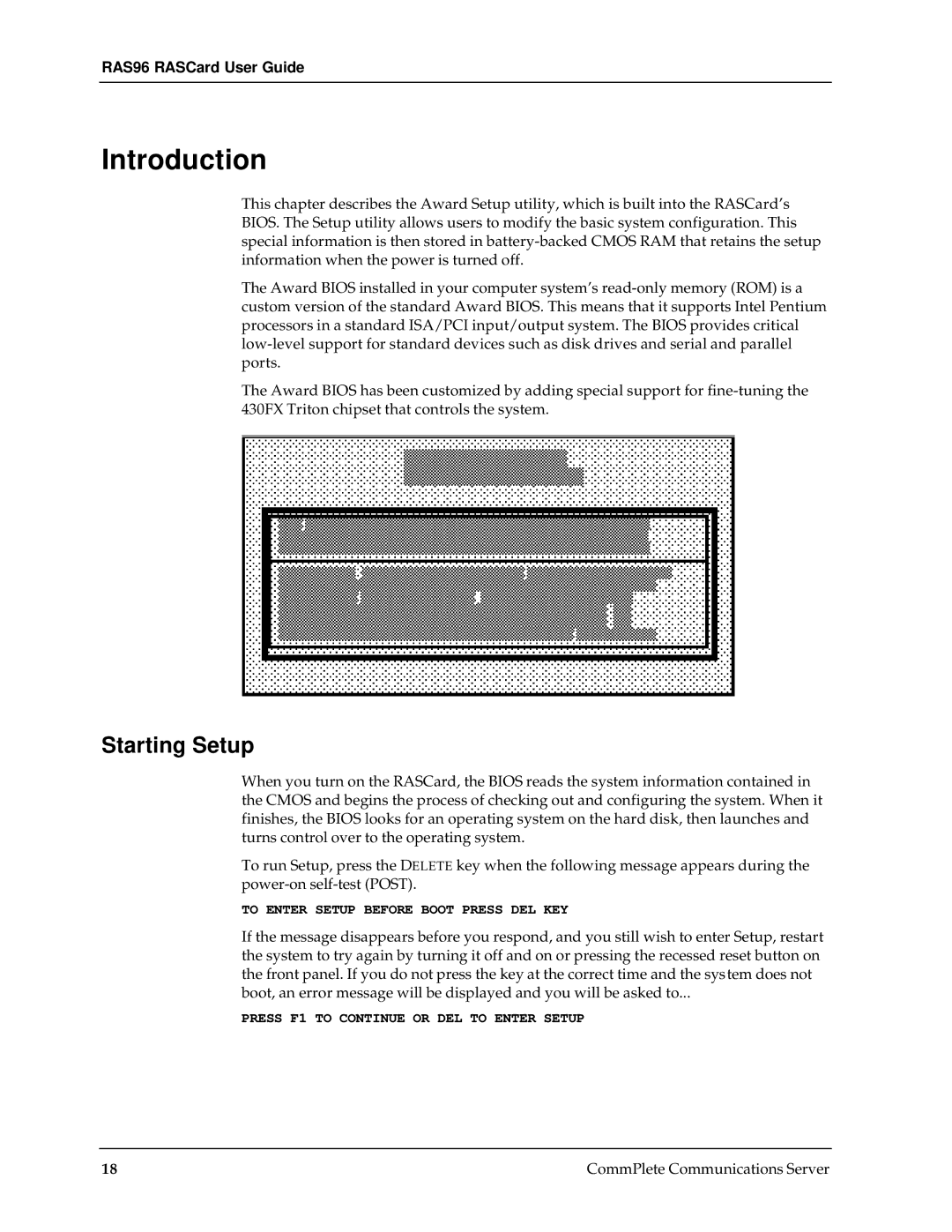 Multi-Tech Systems RAS96 manual Introduction, Starting Setup 