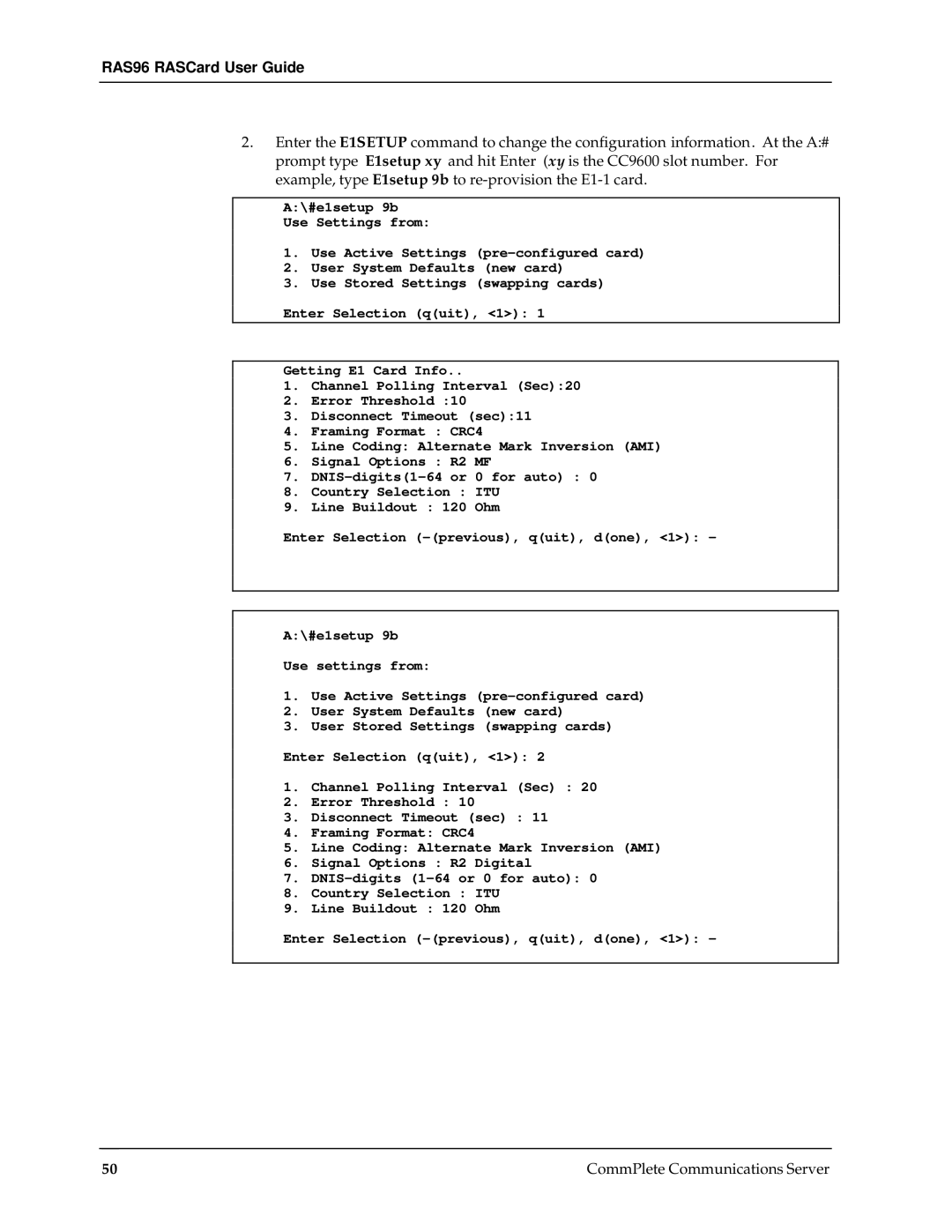 Multi-Tech Systems manual RAS96 RASCard User Guide 