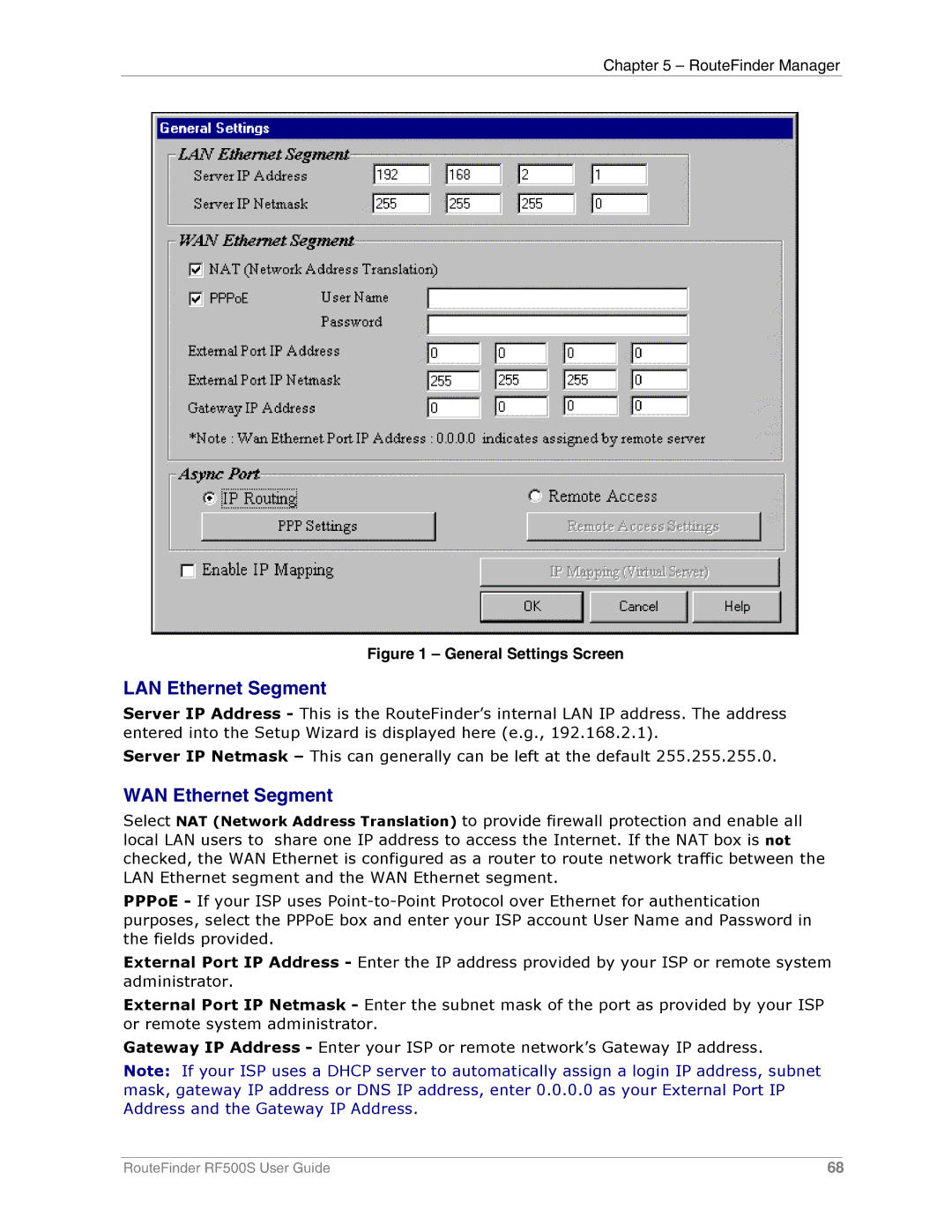 Multi-Tech Systems RF500S manual LAN Ethernet Segment, WAN Ethernet Segment 