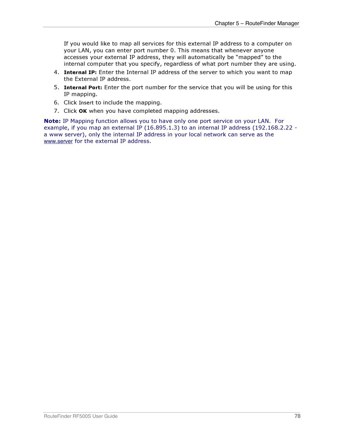 Multi-Tech Systems RF500S manual RouteFinder Manager 