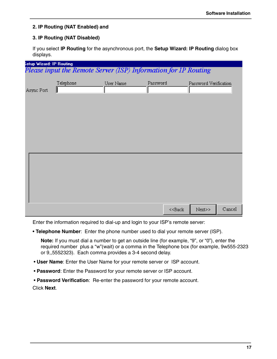 Multi-Tech Systems RF802EW quick start IP Routing NAT Enabled IP Routing NAT Disabled 