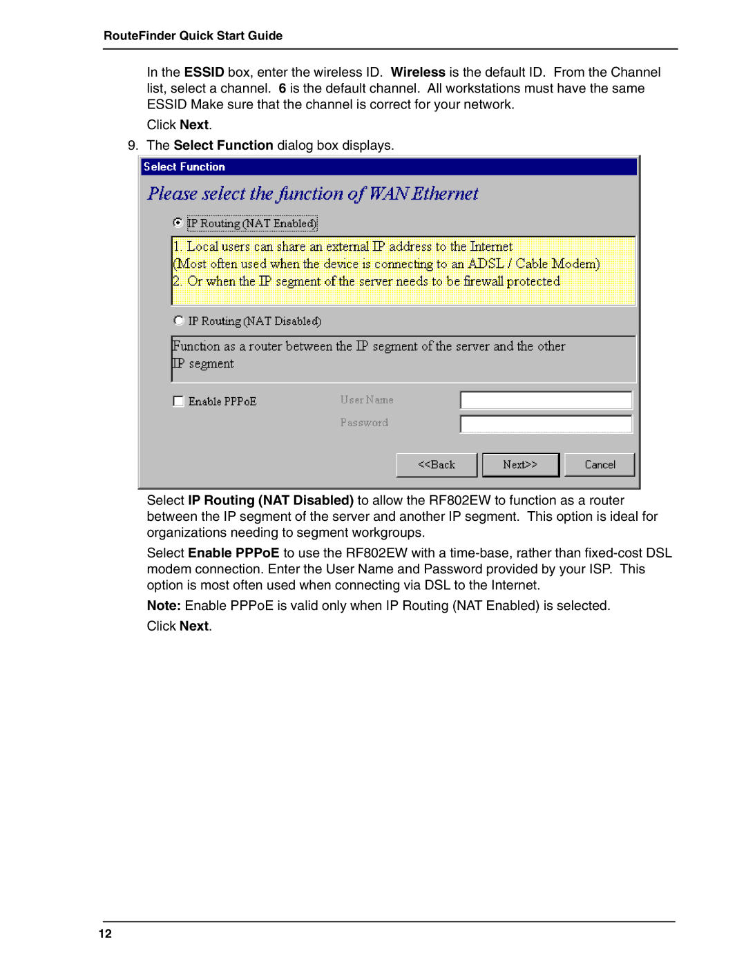 Multi-Tech Systems RF802EW quick start RouteFinder Quick Start Guide 