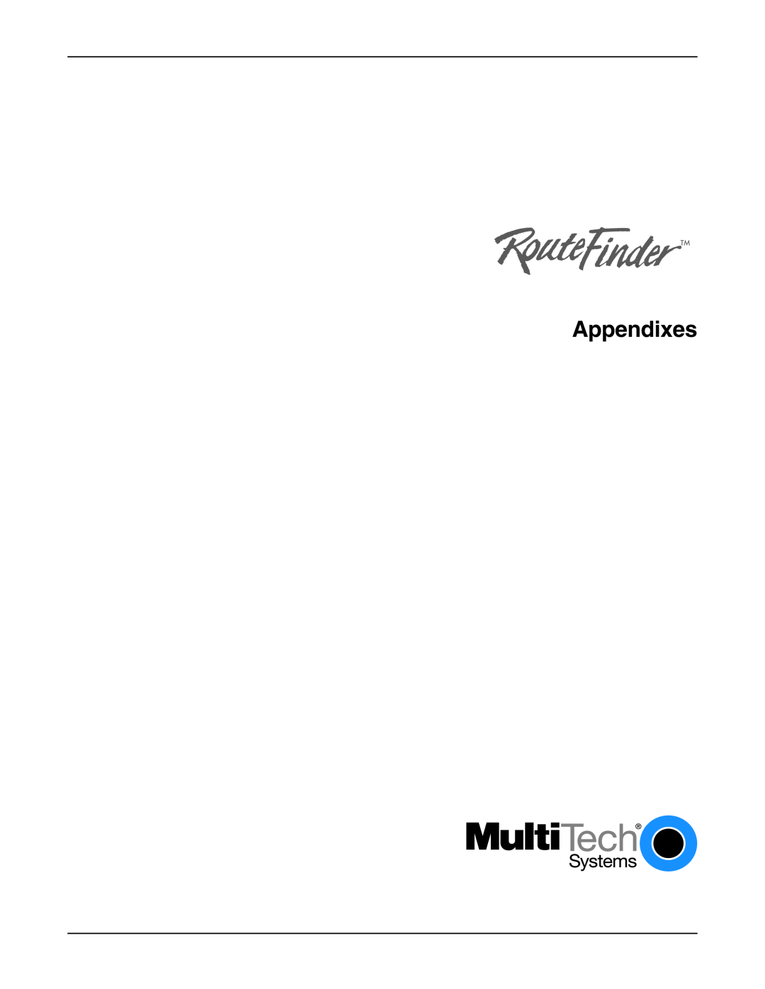 Multi-Tech Systems RF802EW manual Appendixes 