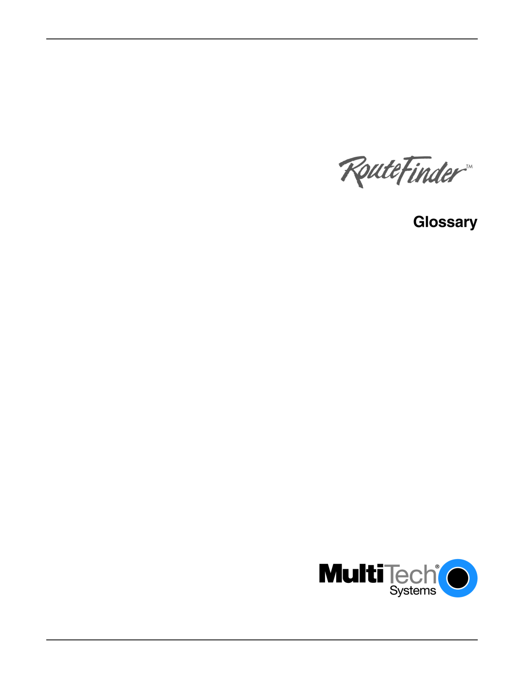 Multi-Tech Systems RF802EW manual Glossary 