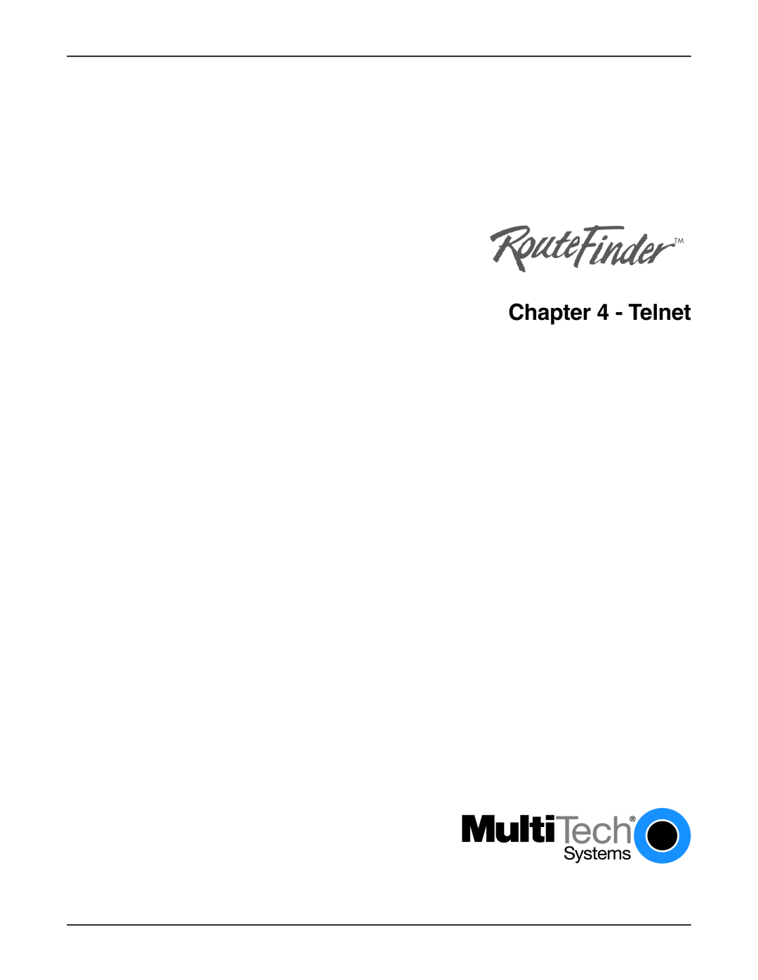 Multi-Tech Systems RF802EW manual Telnet 