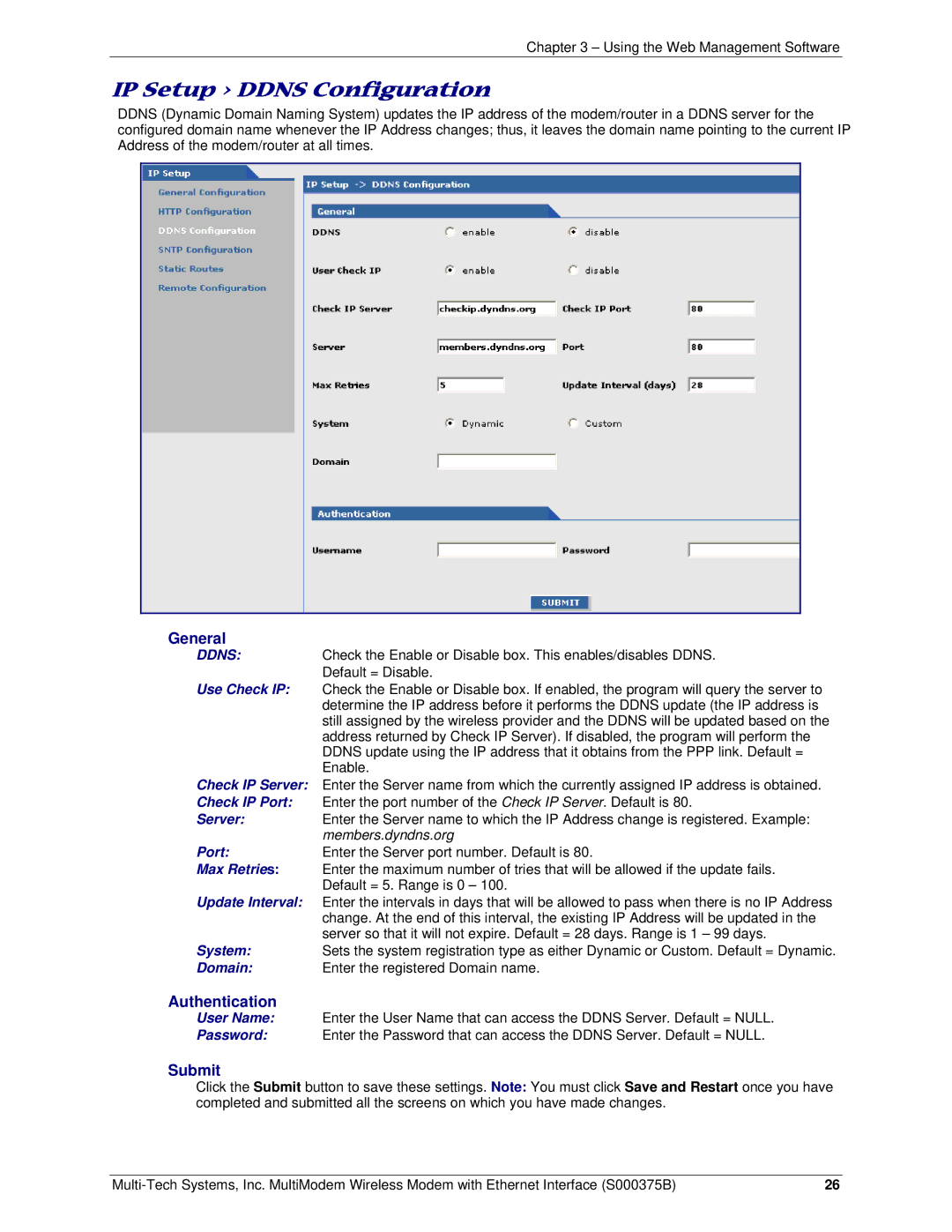 Multi-Tech Systems RJ-9, RJ-45 manual General, Submit 