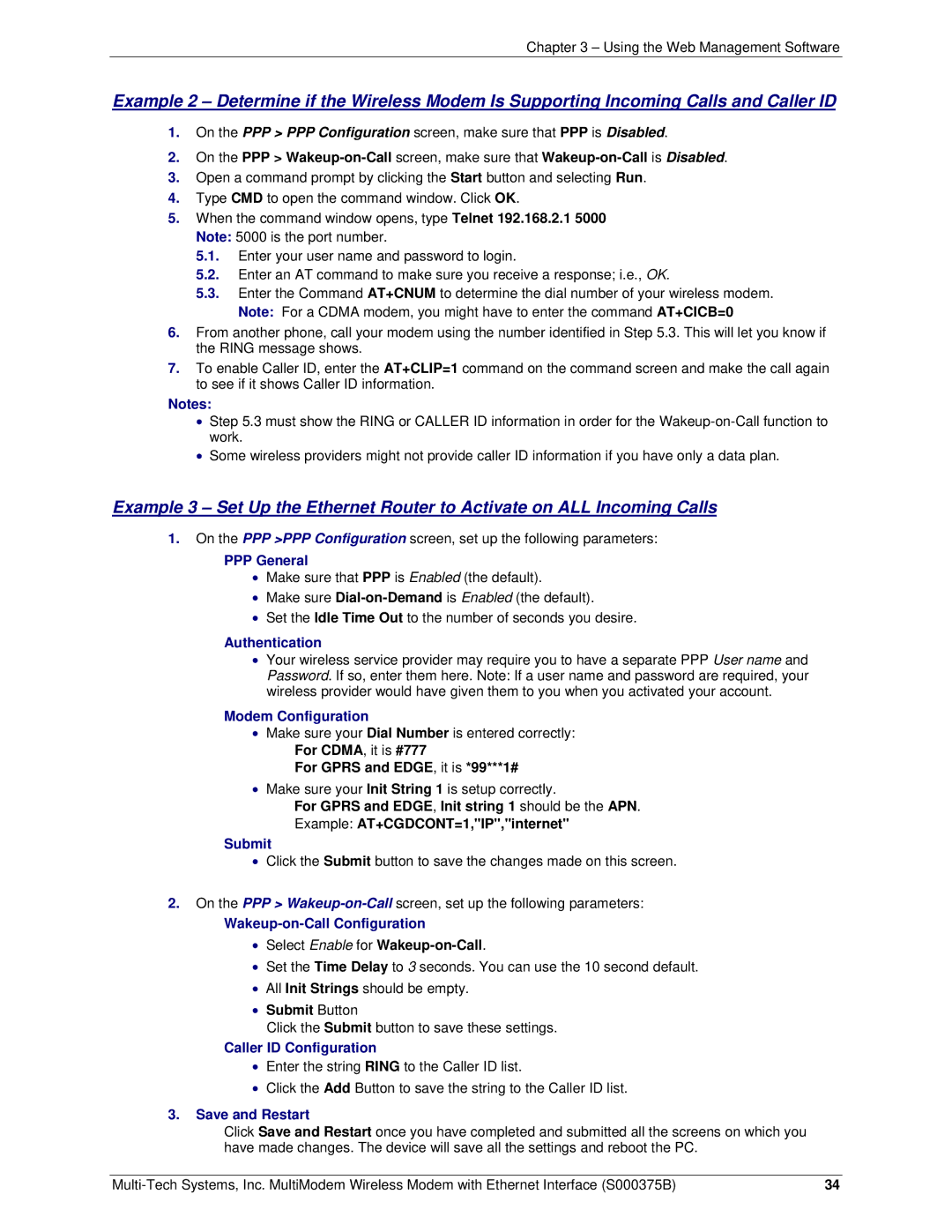 Multi-Tech Systems RJ-9, RJ-45 manual For Gprs and EDGE, it is *99***1# 