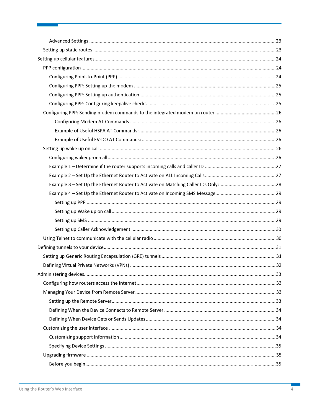 Multi-Tech Systems S000573A manual Using the Router’s Web Interface 