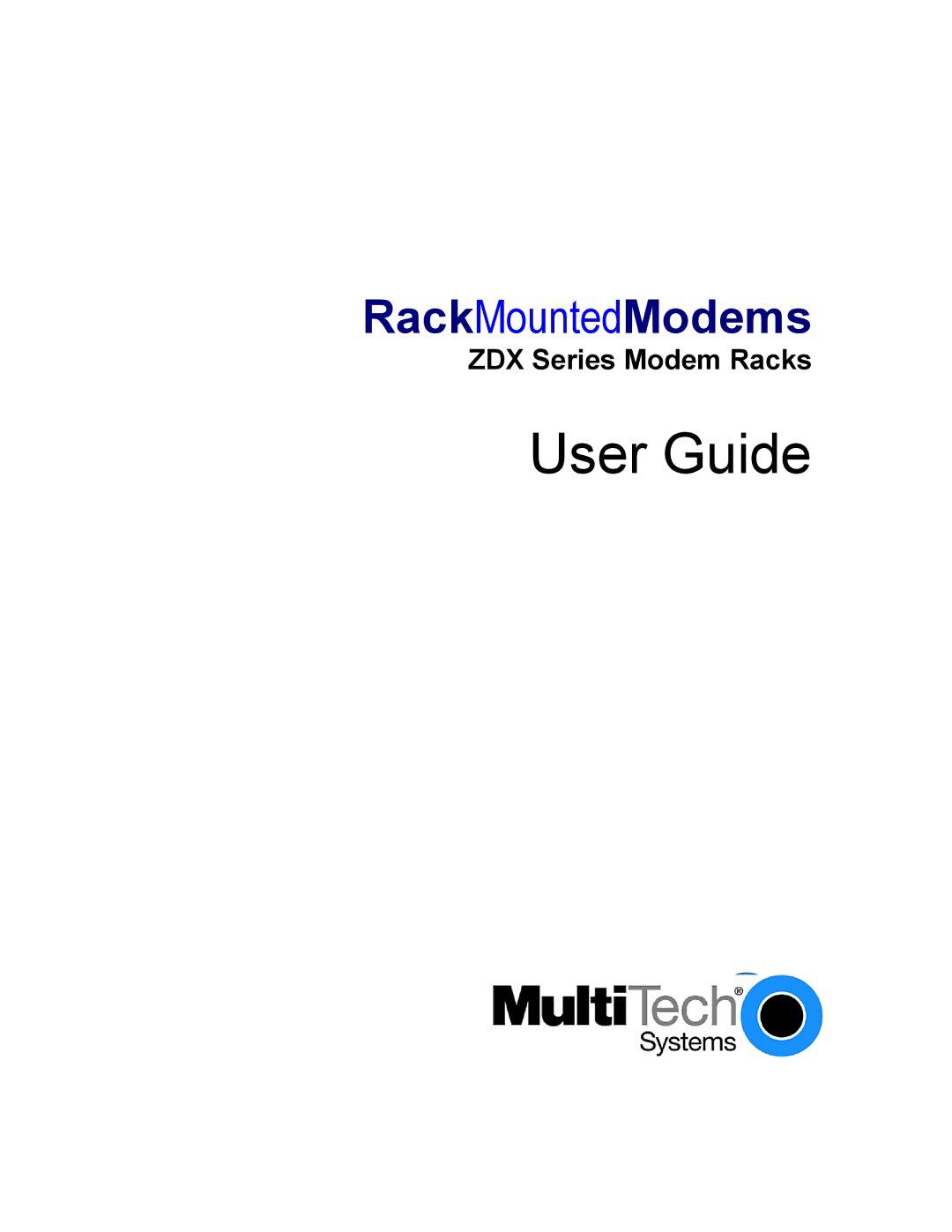 Multi-Tech Systems ZDX Series manual User Guide 