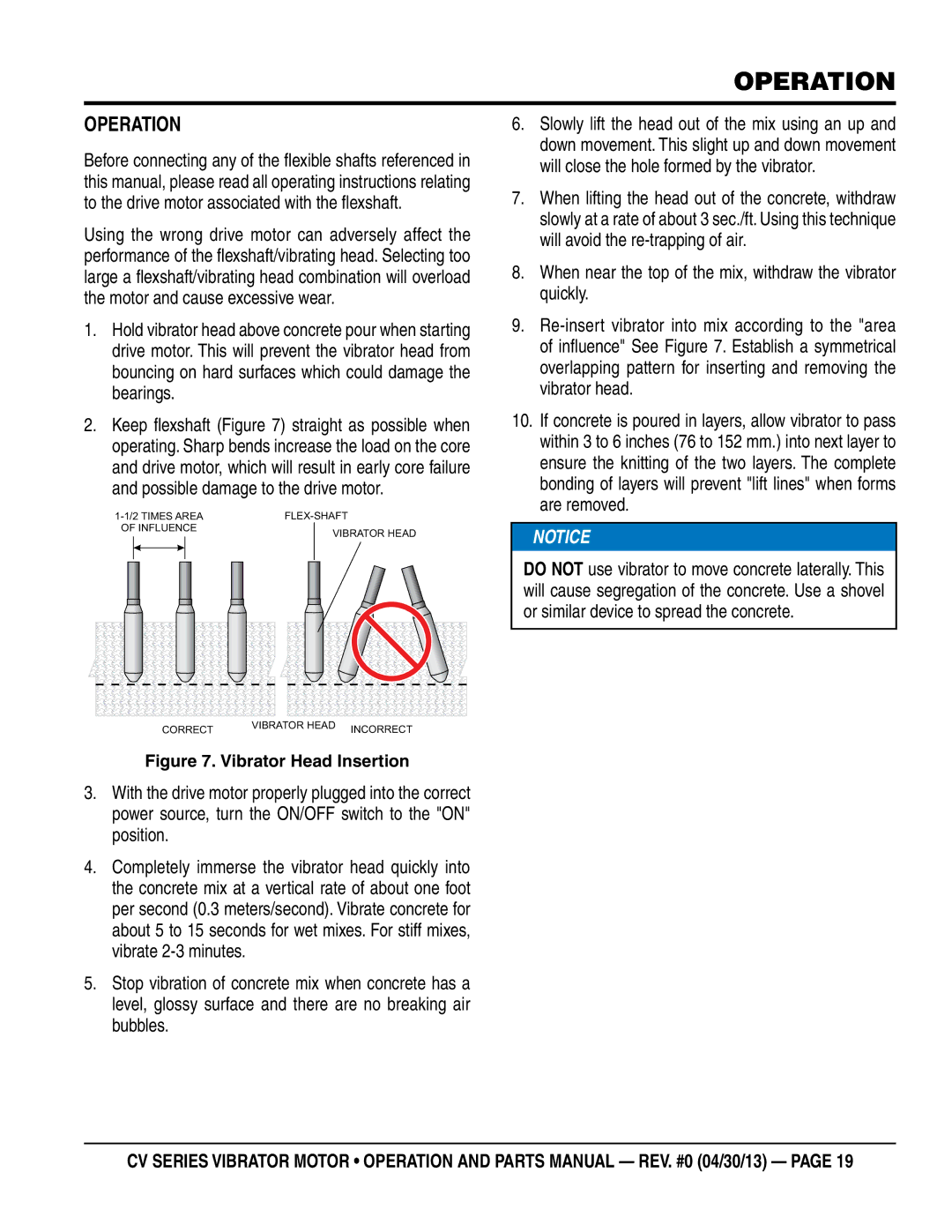 Multiquip CV3A/3B, CV1A, CV2a/2B manual Operation 