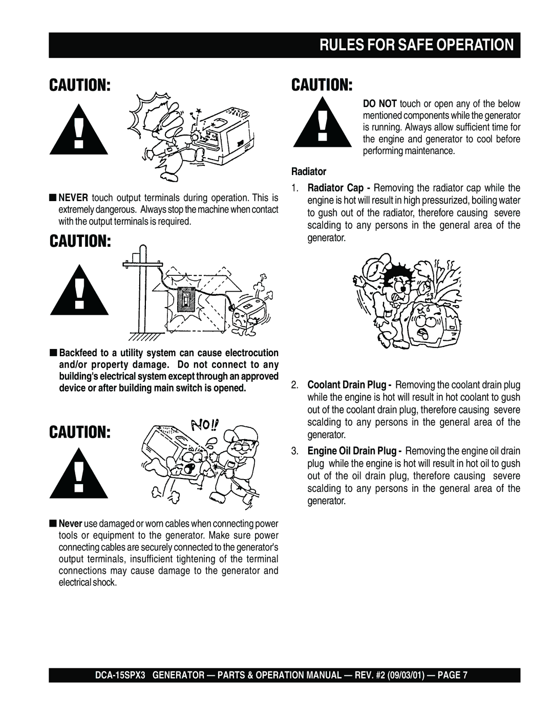 Multiquip DCA-15SPX3 operation manual Radiator 