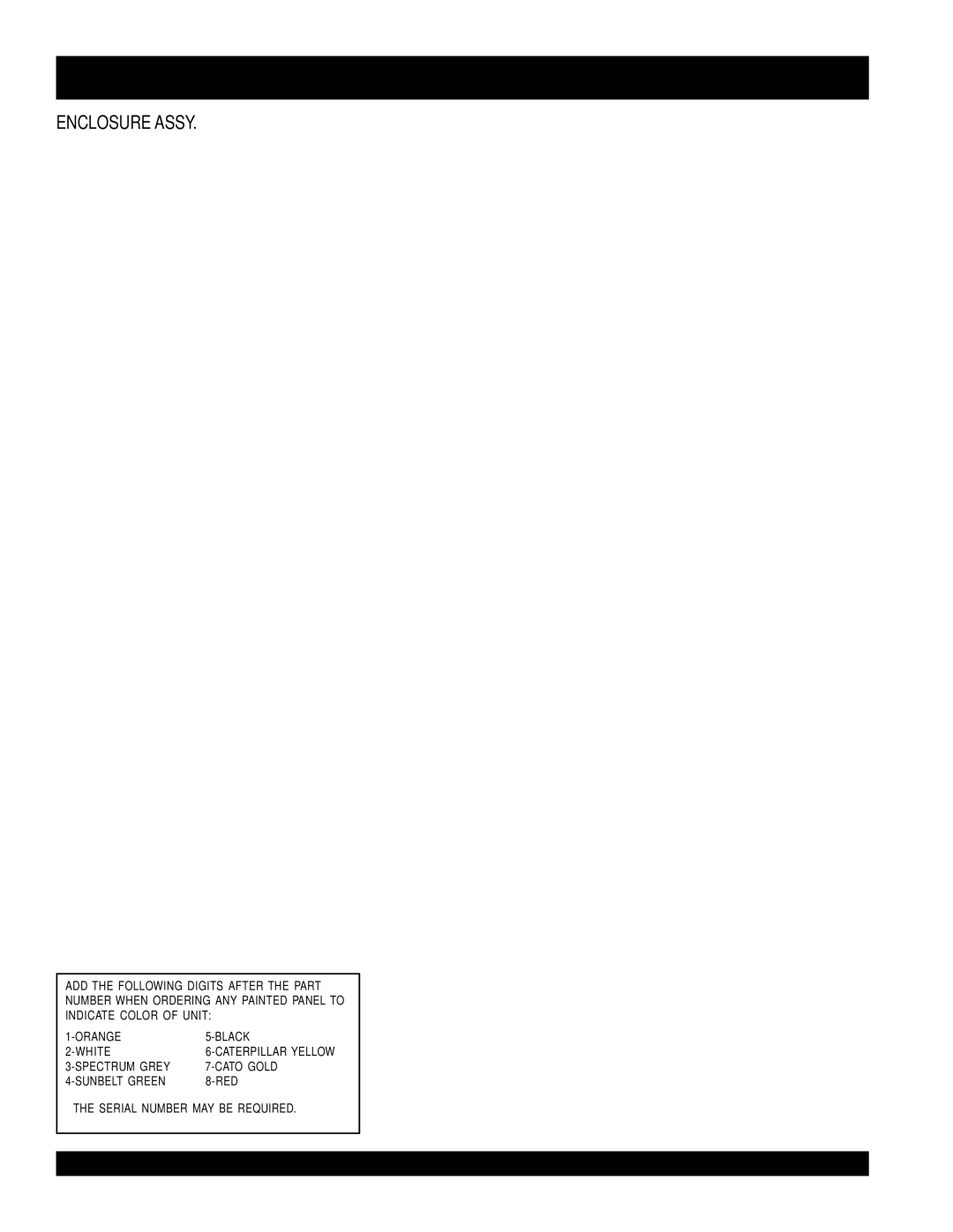 Multiquip operation manual DCA-220SSVU- Enclosure Assy 