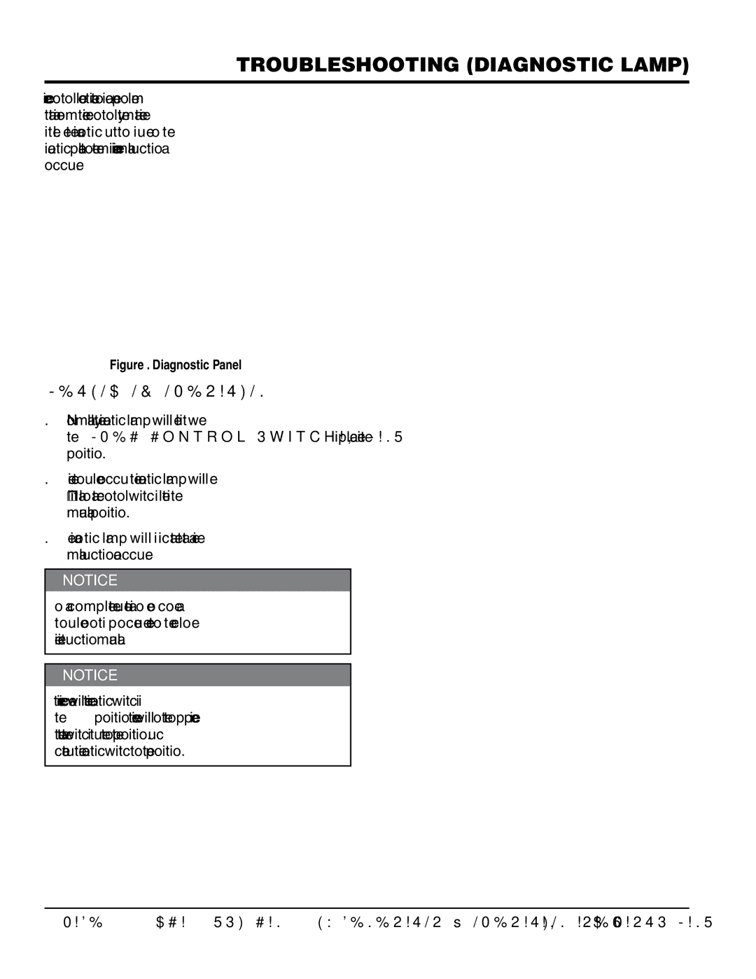 Multiquip DCA125USI3CAN manual Troubleshooting Diagnostic lamp, Method of Operation 