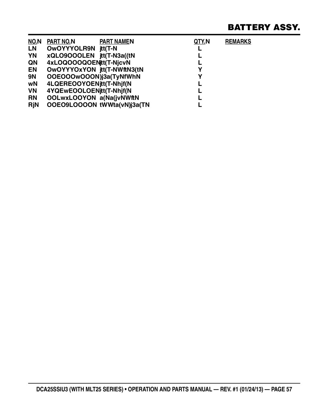 Multiquip dca25ssiu3 manual 0602220185, B9310500014, M9103000304, 0602220920, M1348400204, M2346400104, 0040510000 