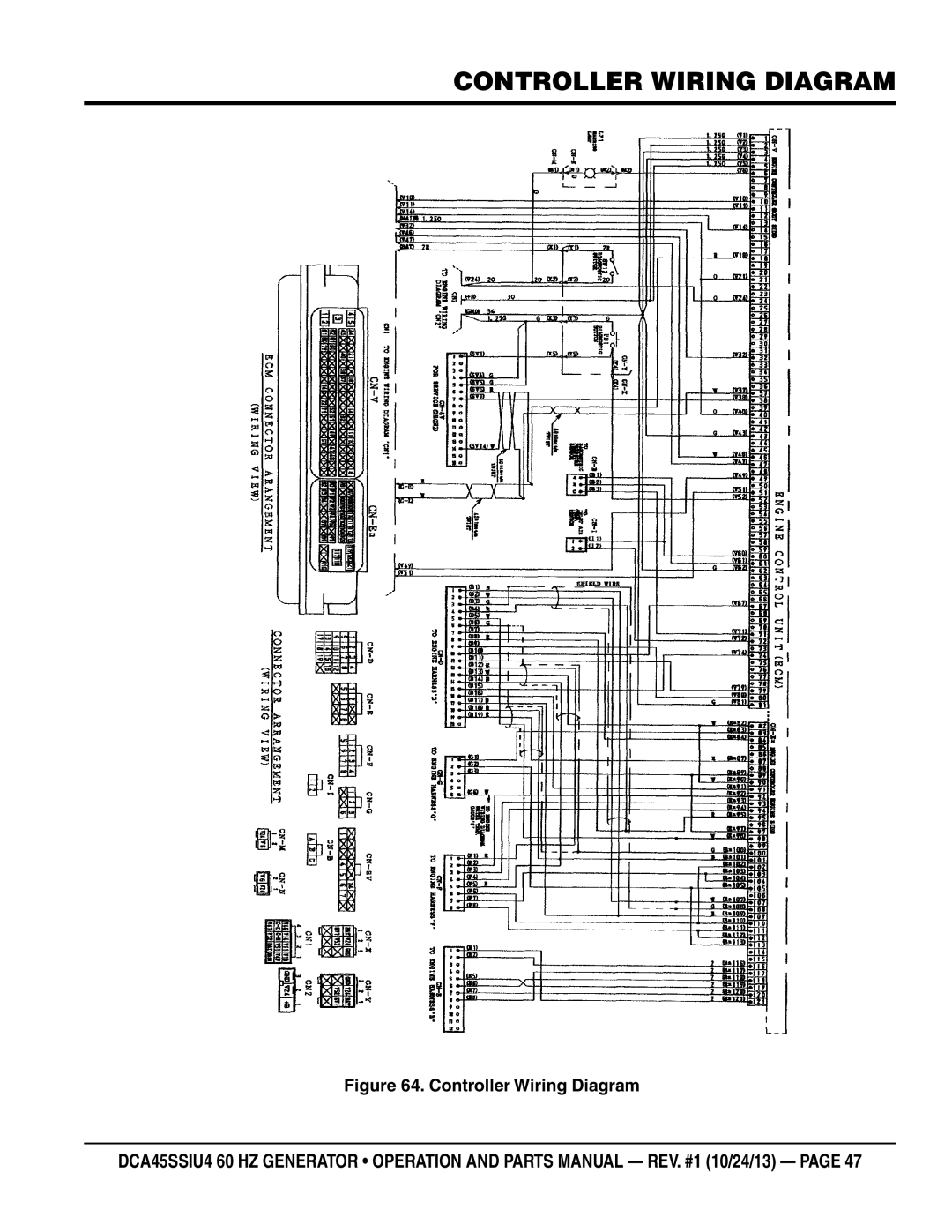 Multiquip dca45ssiu4 manual Controller Wiring Diagram 