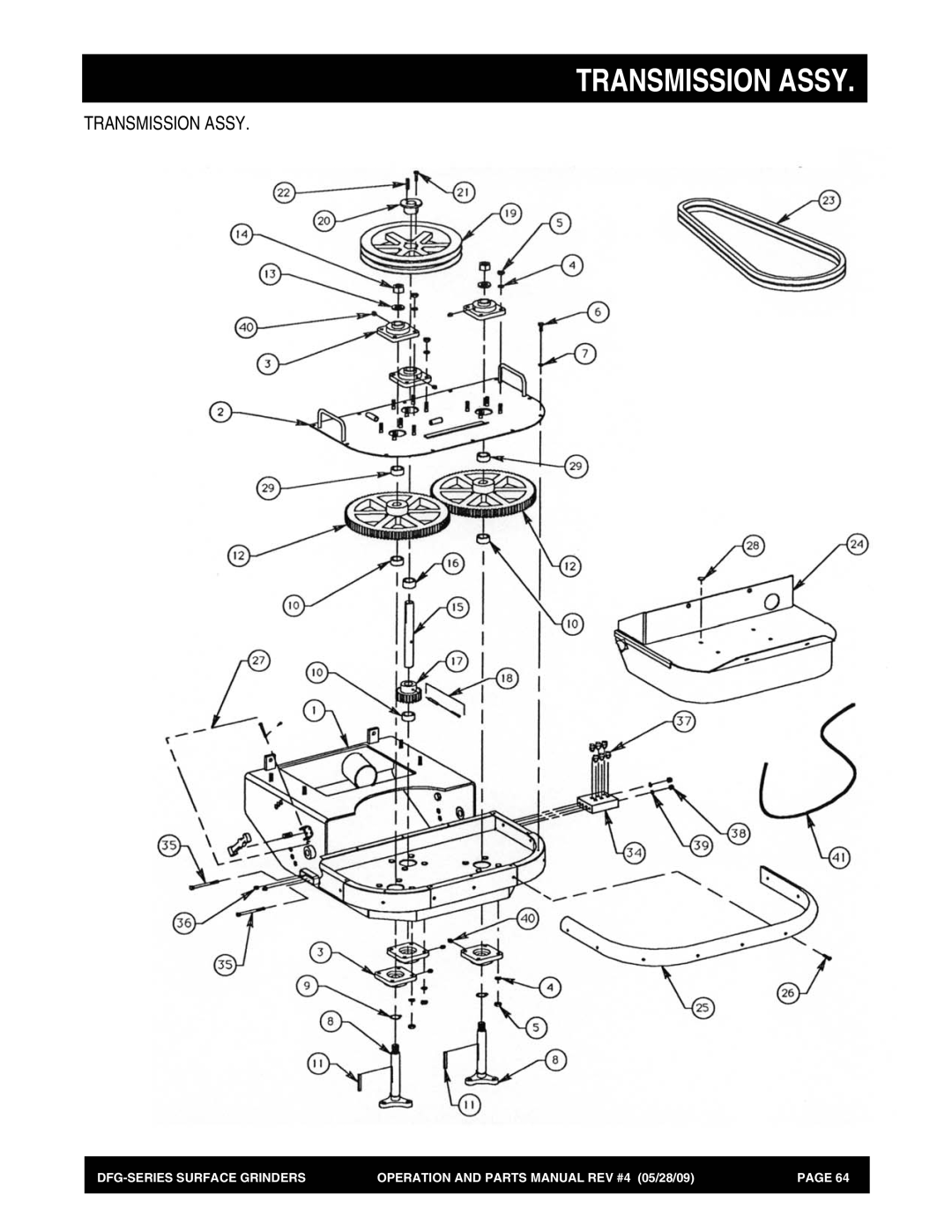 Multiquip DFG Series manual Transmission Assy 