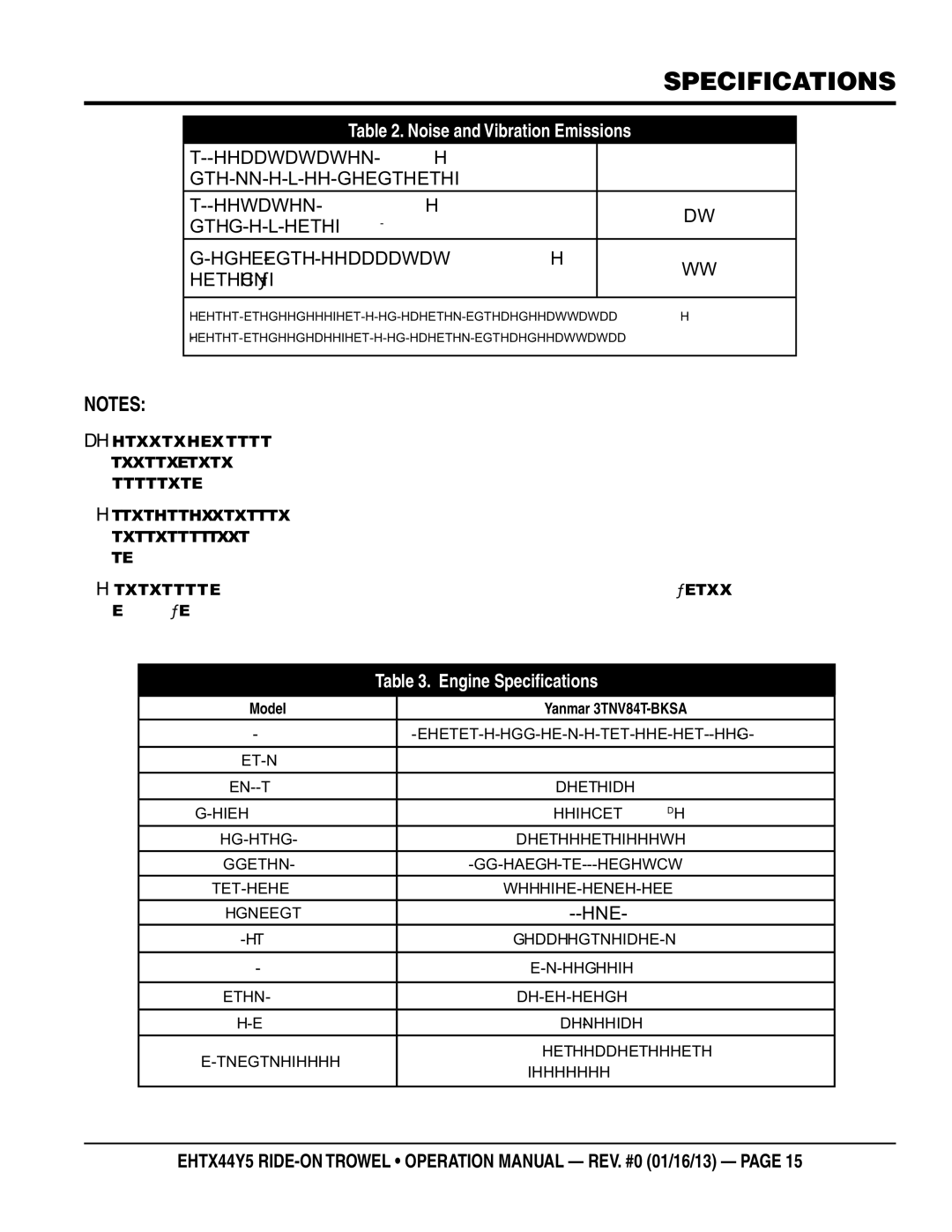 Multiquip EHTX44Y5 Specifications, Guaranteed ISO 112012010 Based, Guaranteed ISO 37442010 Based, M/s 2 ∑A8 