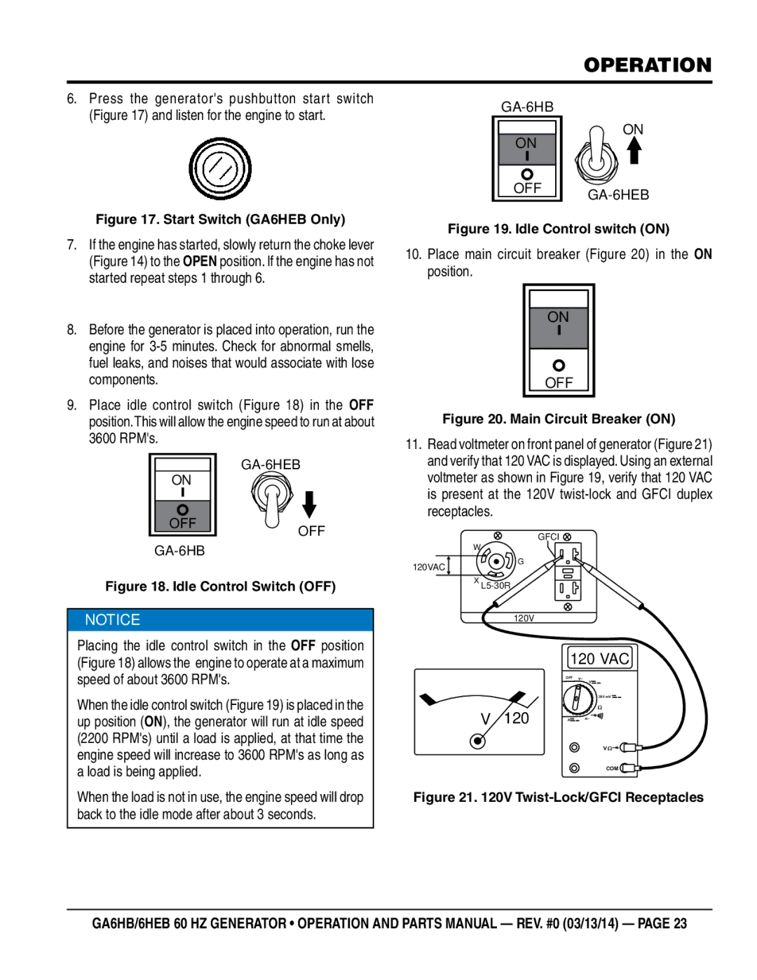 Multiquip ga6HB, ga6HEB manual 120 