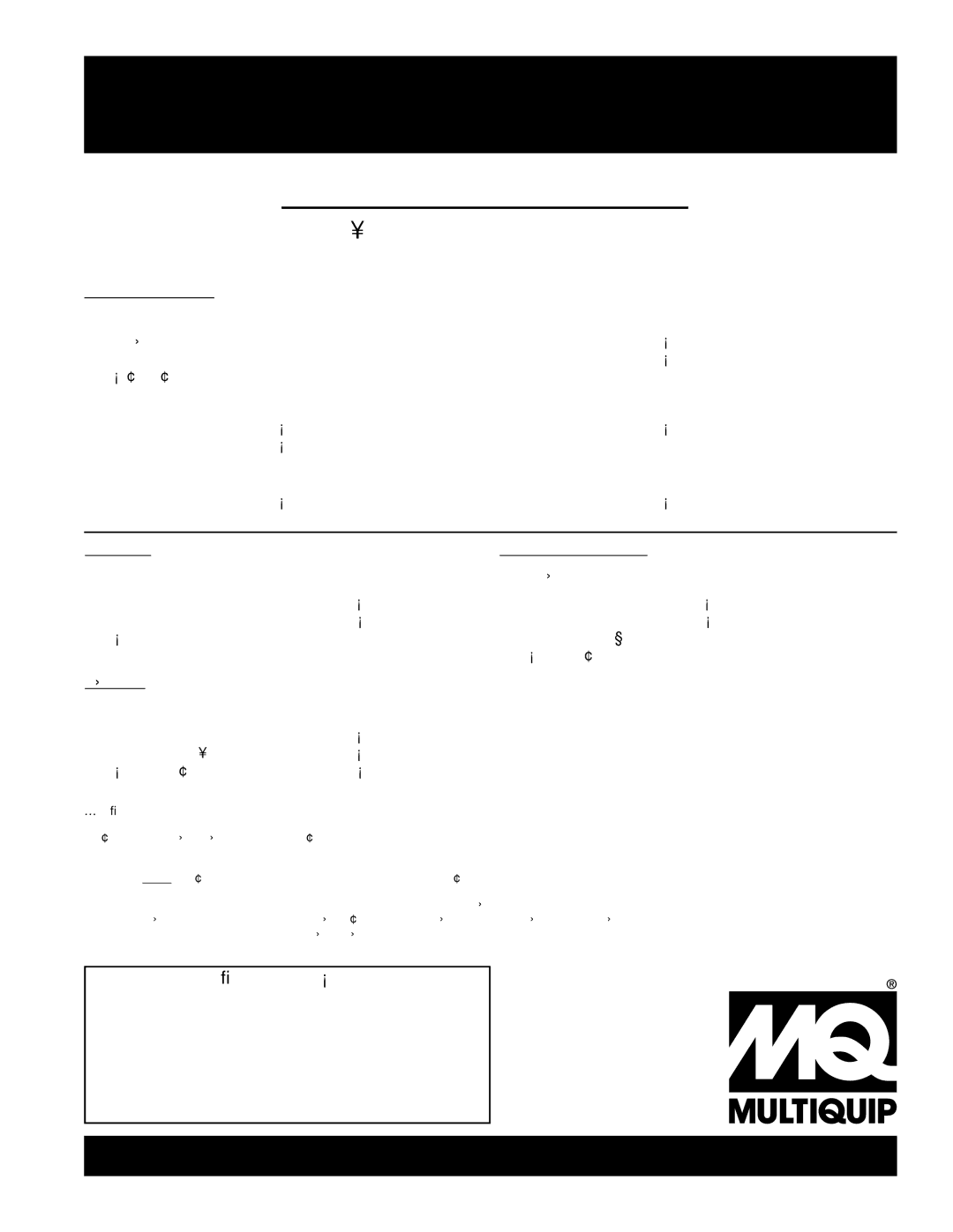 Multiquip GAC-6HZR manual HERE’S HOW to GET Help 