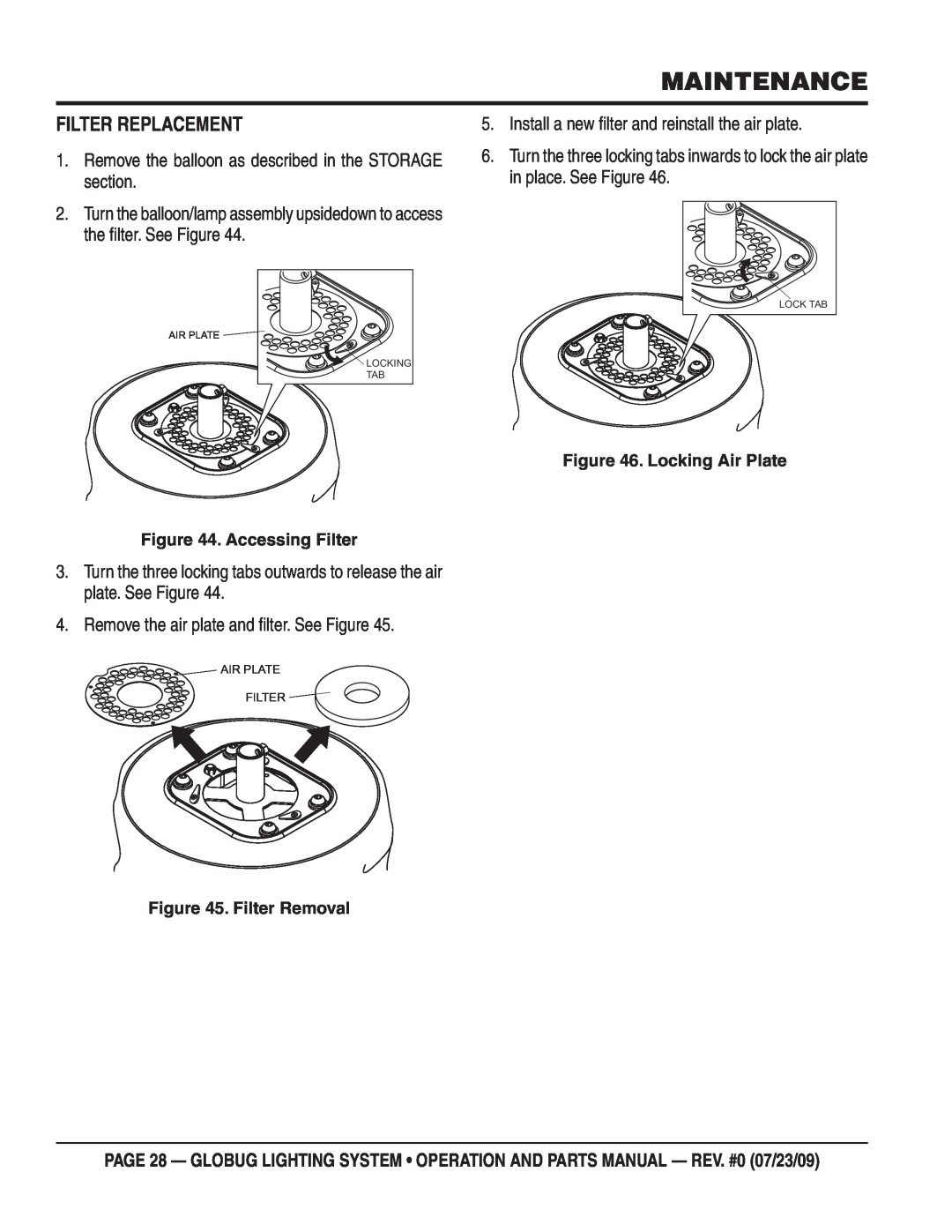 Multiquip GBHM, GBS, GBWE, BGMP, GBP manual Filter Replacement, Maintenance 