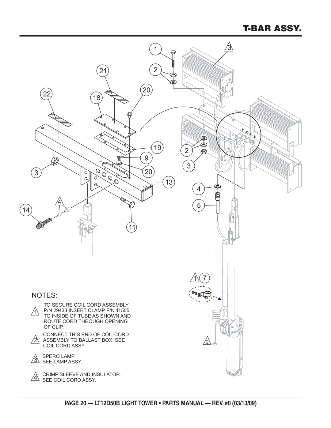 Multiquip LT12D50B manual BAR Assy 